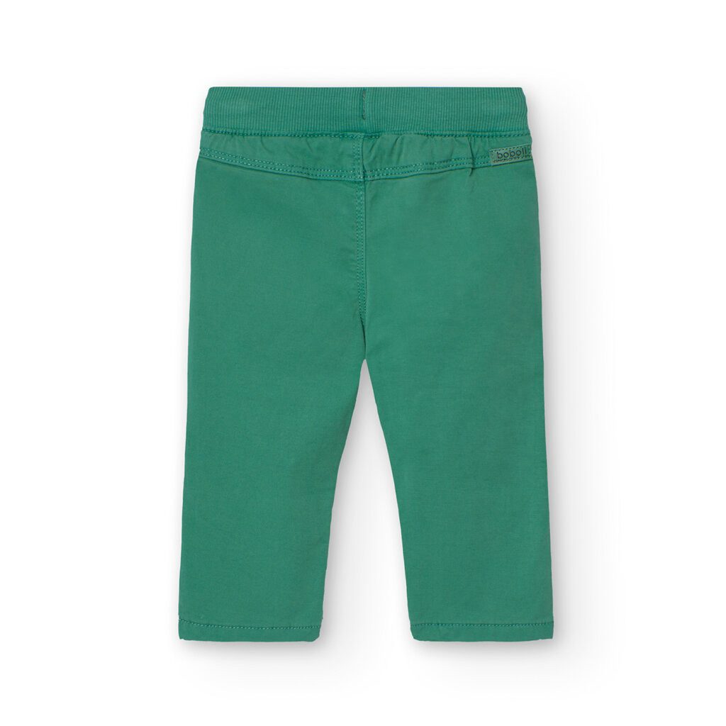 BÒBOLI Thermohose BÒBOLI Hose Gabardine gras grün gefüttert (1-tlg., kein Set)