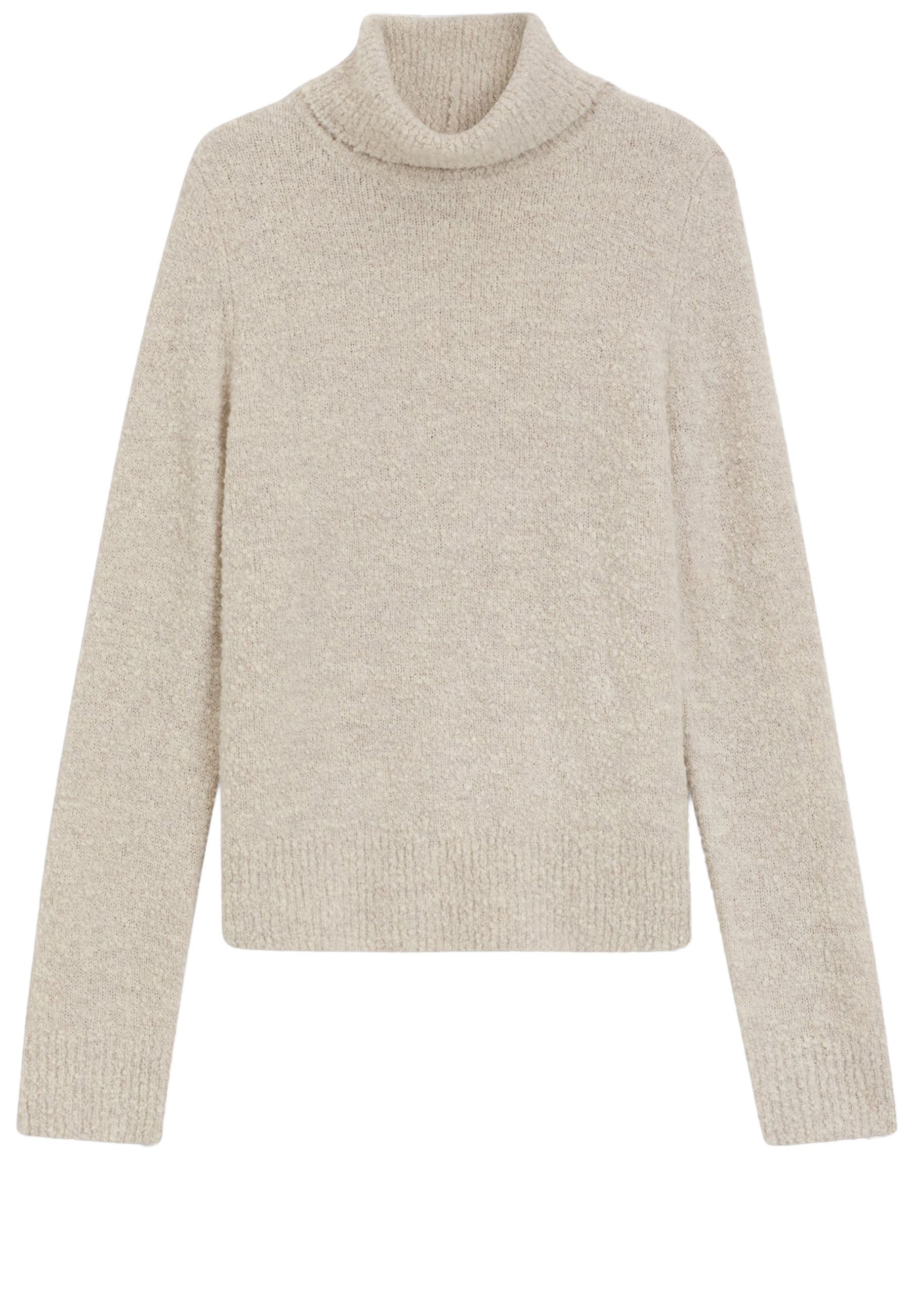 BOSS Strickpullover Fubrini mit Bouclé-Struktur (1-tlg)