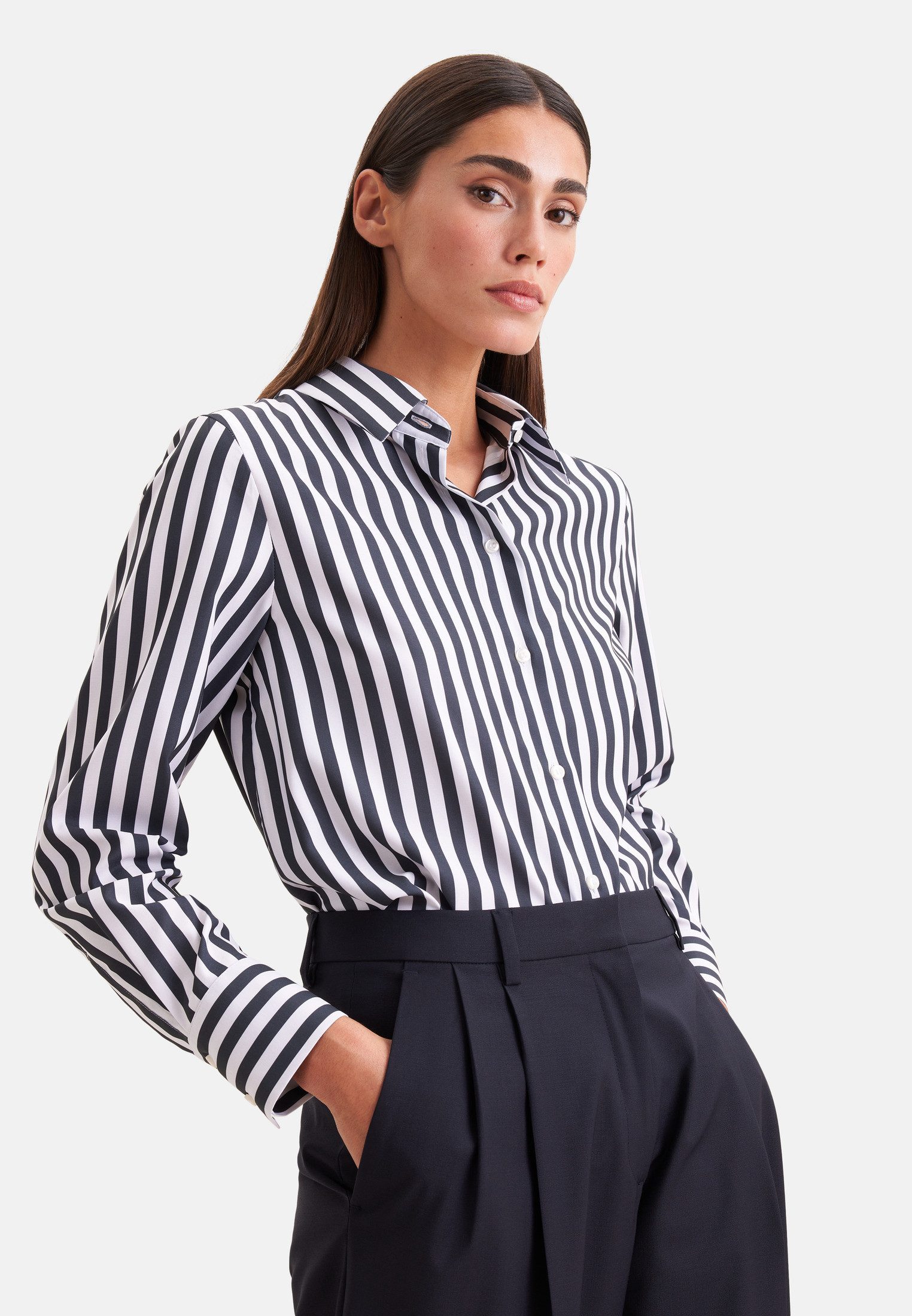 seidensticker Hemdbluse 1/1 Kragen Gestreift