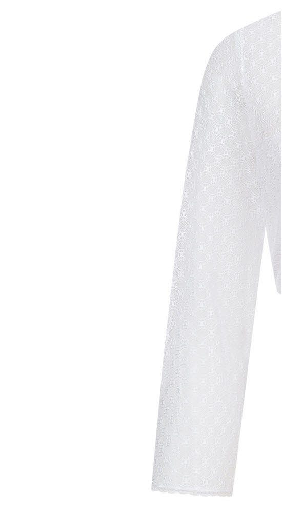 Nübler Dirndlbluse Dirndlbluse langarm Lisa in Weiß von Nübler