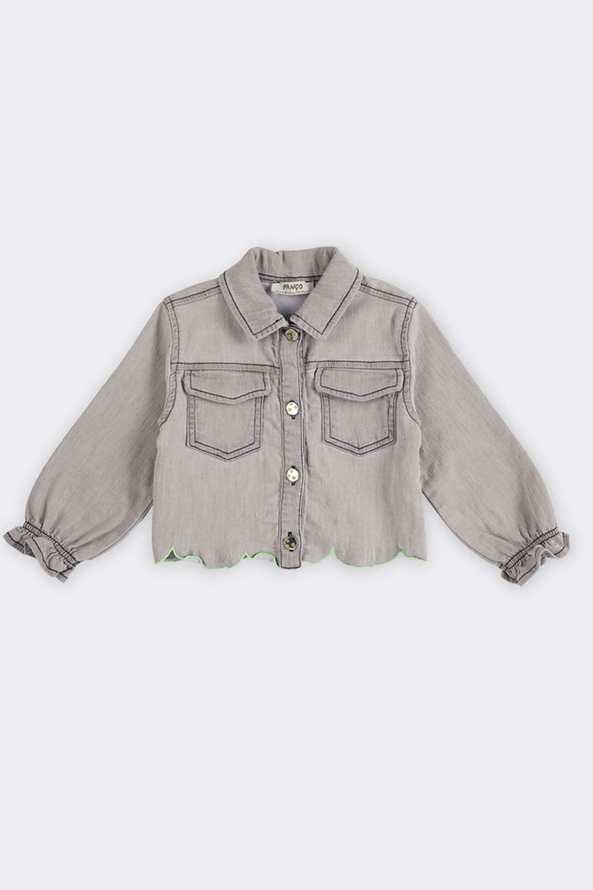 Panco Windbreaker Jeansjacke mit Stickereien für Babys