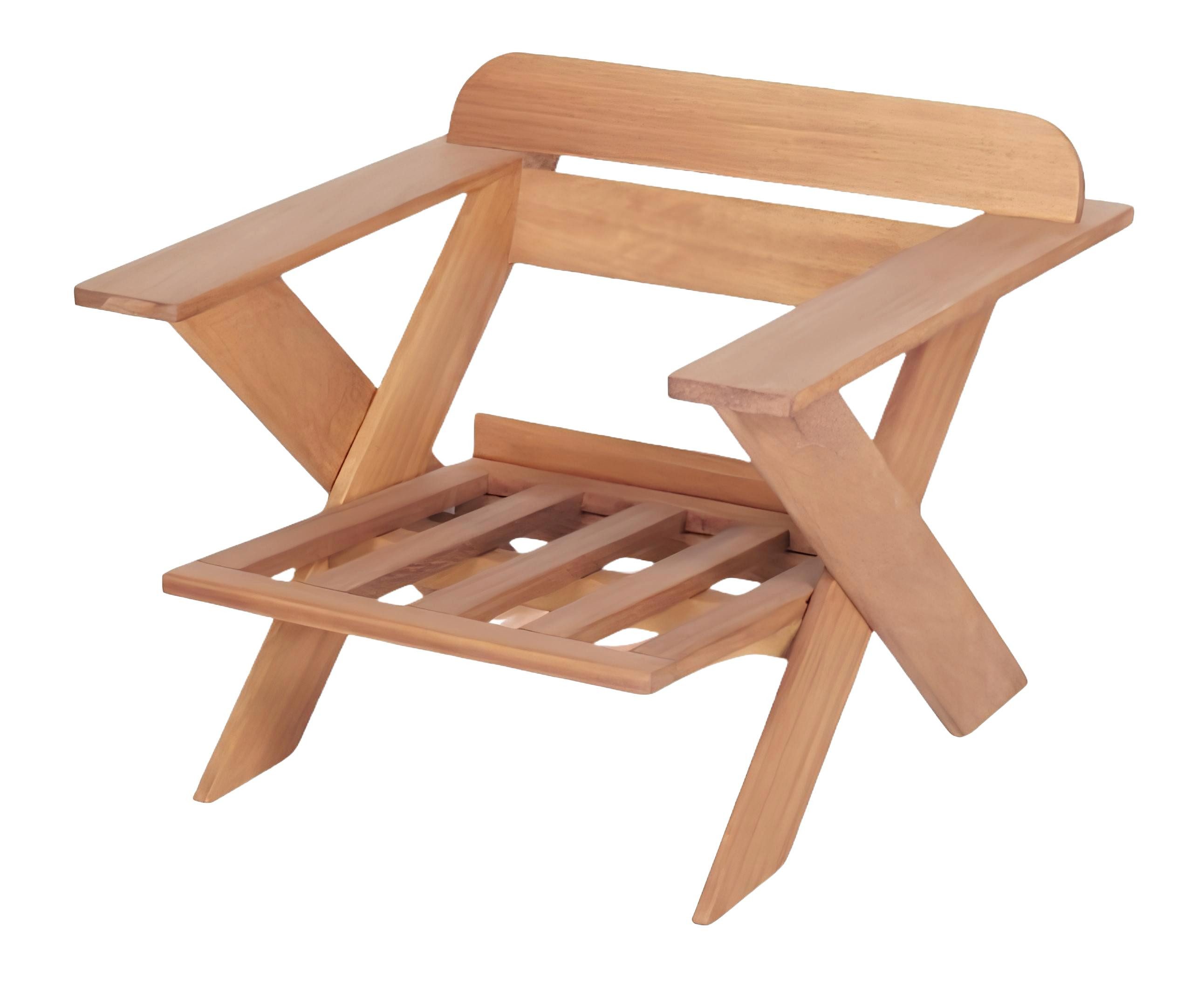 Gartenstuhl Braun Stuhl Lehnstuhl Holzstuhl Armlehnstuhl Gartenmöbel Gartenstuhl