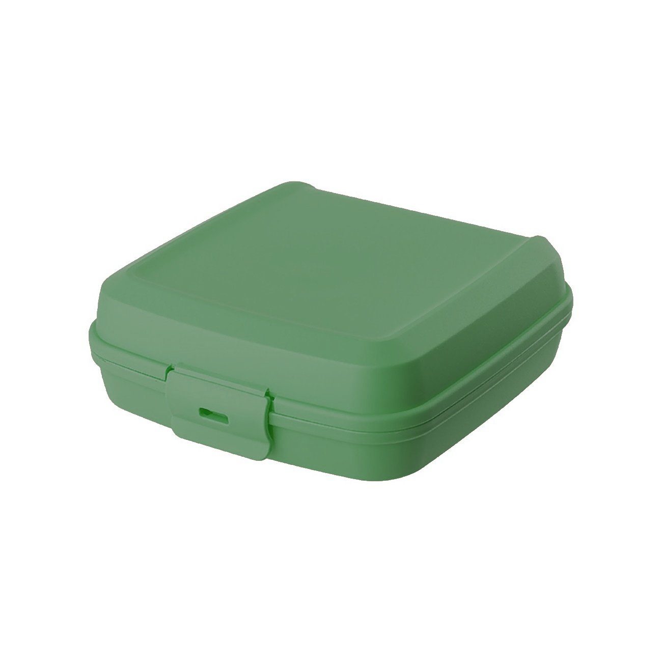 Engelland Lunchbox Brotdose mit Klickverschluss, Kunststoff (BPA-frei), (Vorteils-Set, 1-tlg., Ideal für Schule, Kindergarten und Arbeit), BPA frei, robuster Kunststoff, spülmaschinengeeignet Moosgrün