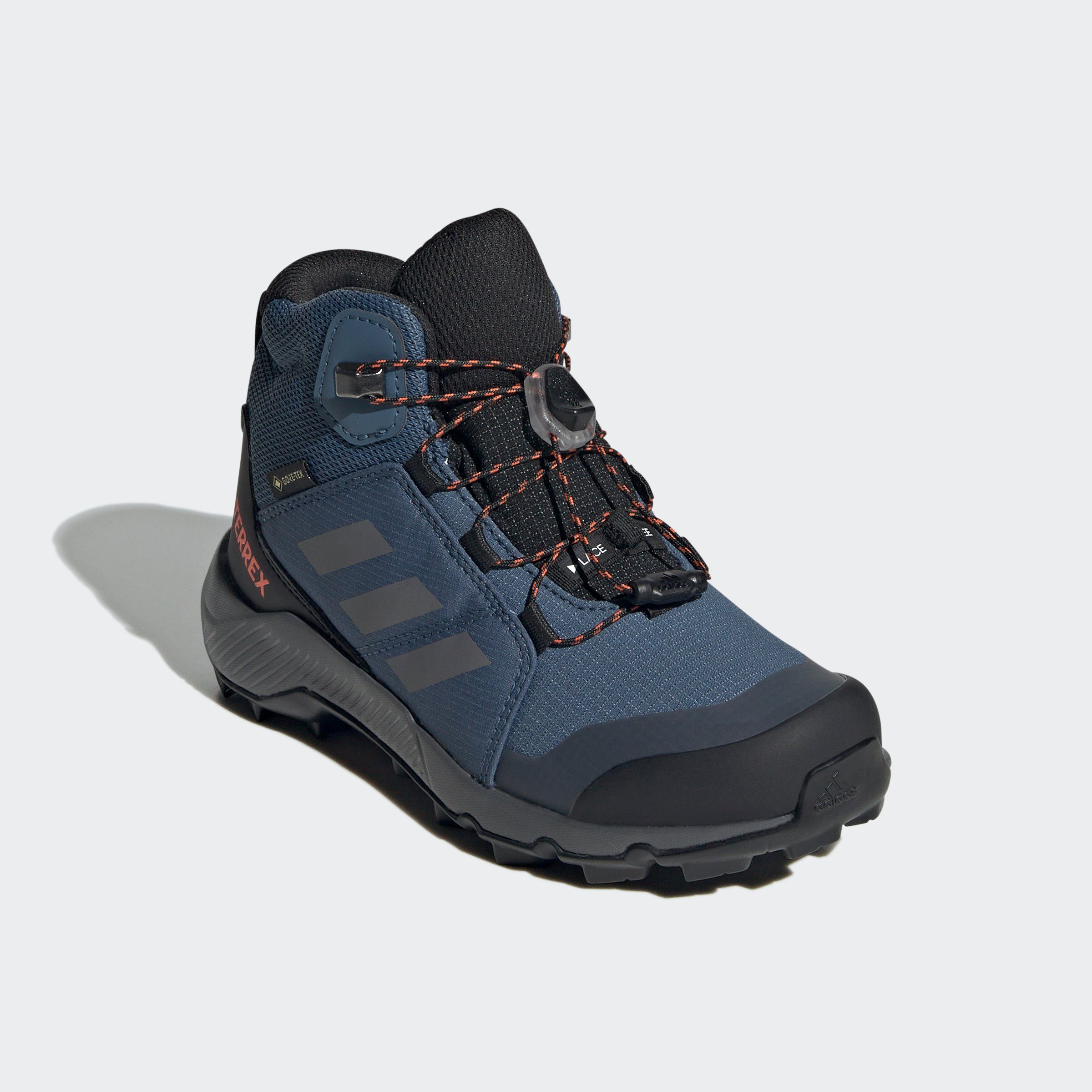 Jetzt auf Lager adidas TERREX Steel Three / Wonder GORE-TEX Grey wasserdicht Orange / Wanderschuh Impact MID ORGANIZER