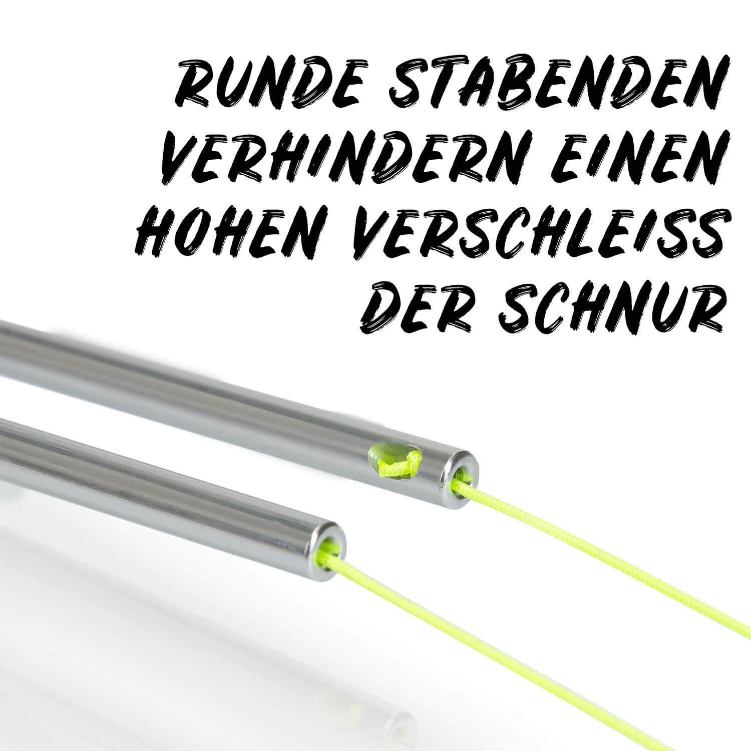 Diabolo Freizeitsport Diabolo Pinkes & Blau mit Alusticks, Schnur & Anleitung, (Jonglage Komplettset mit Bällen & Diabolo Geschenkbox, 3-tlg), Jonglierbälle Set für Kinder & Anfänger 3er Premium (pink)