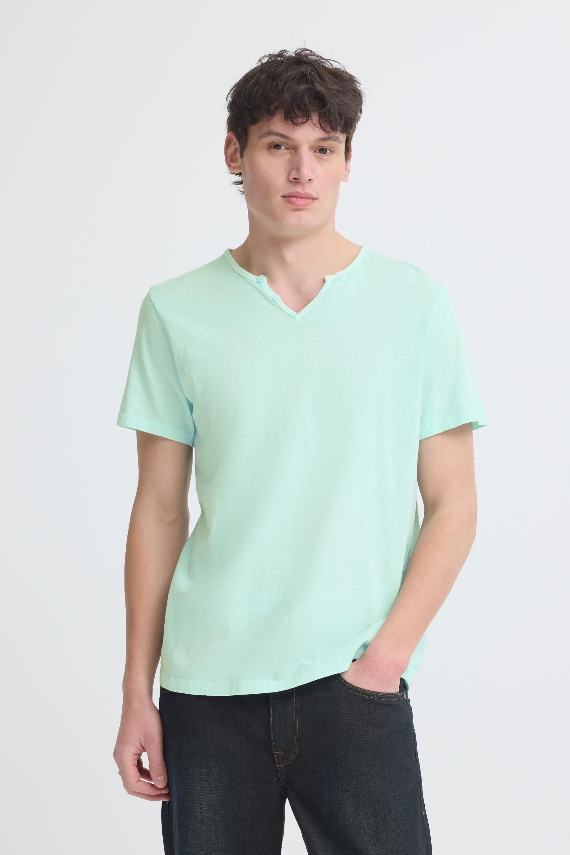 Blend T-Shirt BHAshton Meliertes T-Shirt mit V-Ausschnitt