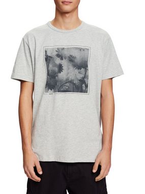 Esprit T-Shirt T-Shirt aus Baumwolle-Viskose-Mix mit Print (1-tlg)