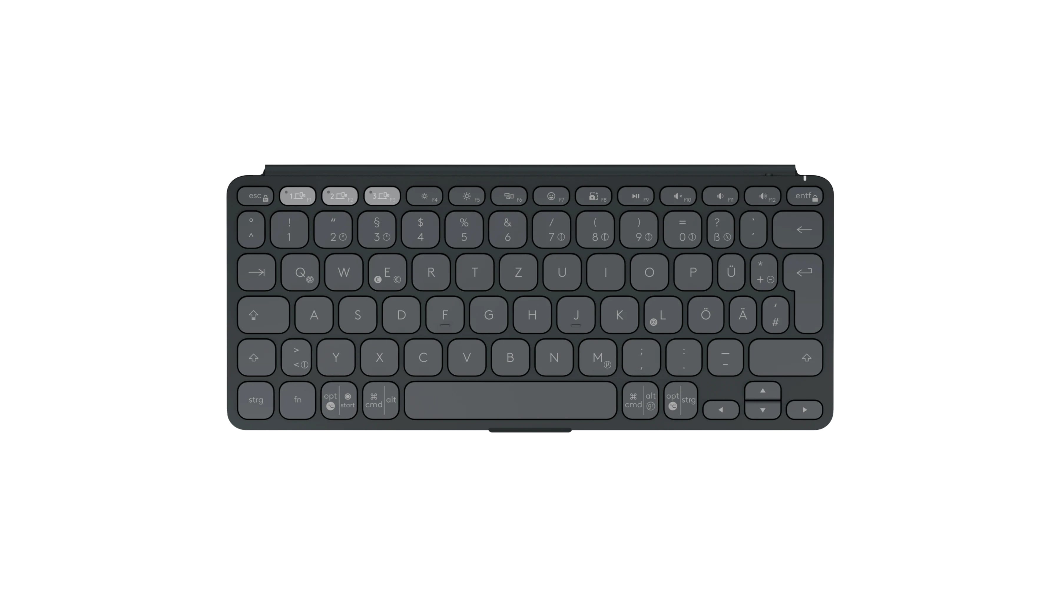 Keys-To-Go 2 - GRAPHITE - DEU - WESTMID-511 Gaming-Tastatur
