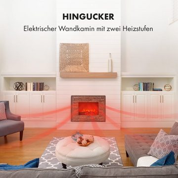 Klarstein Elektrokamin Alpbach, Elektrischer Kamin Heizung Indoor Heater LED 1800W