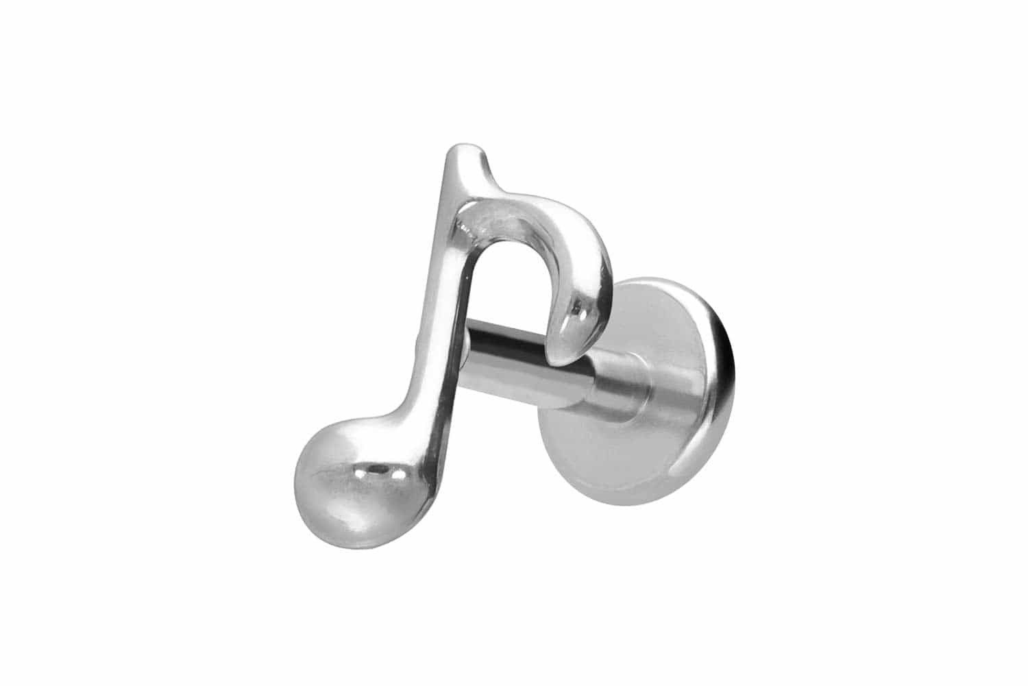 Piercing-Set Titan Labret mit Innengewinde ACHTELNOTE