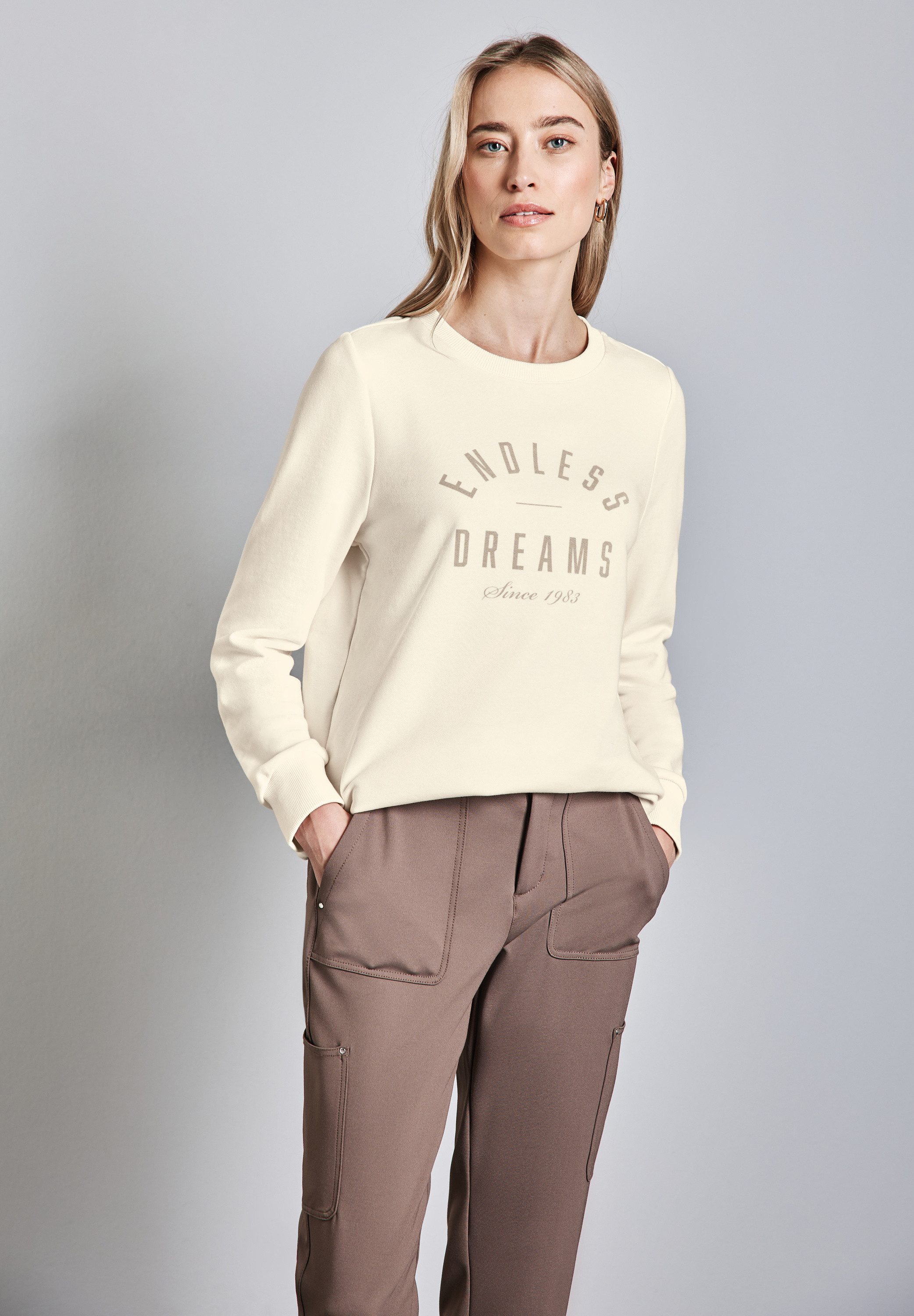 STREET ONE Sweatshirt mit Rundhalsausschnitt