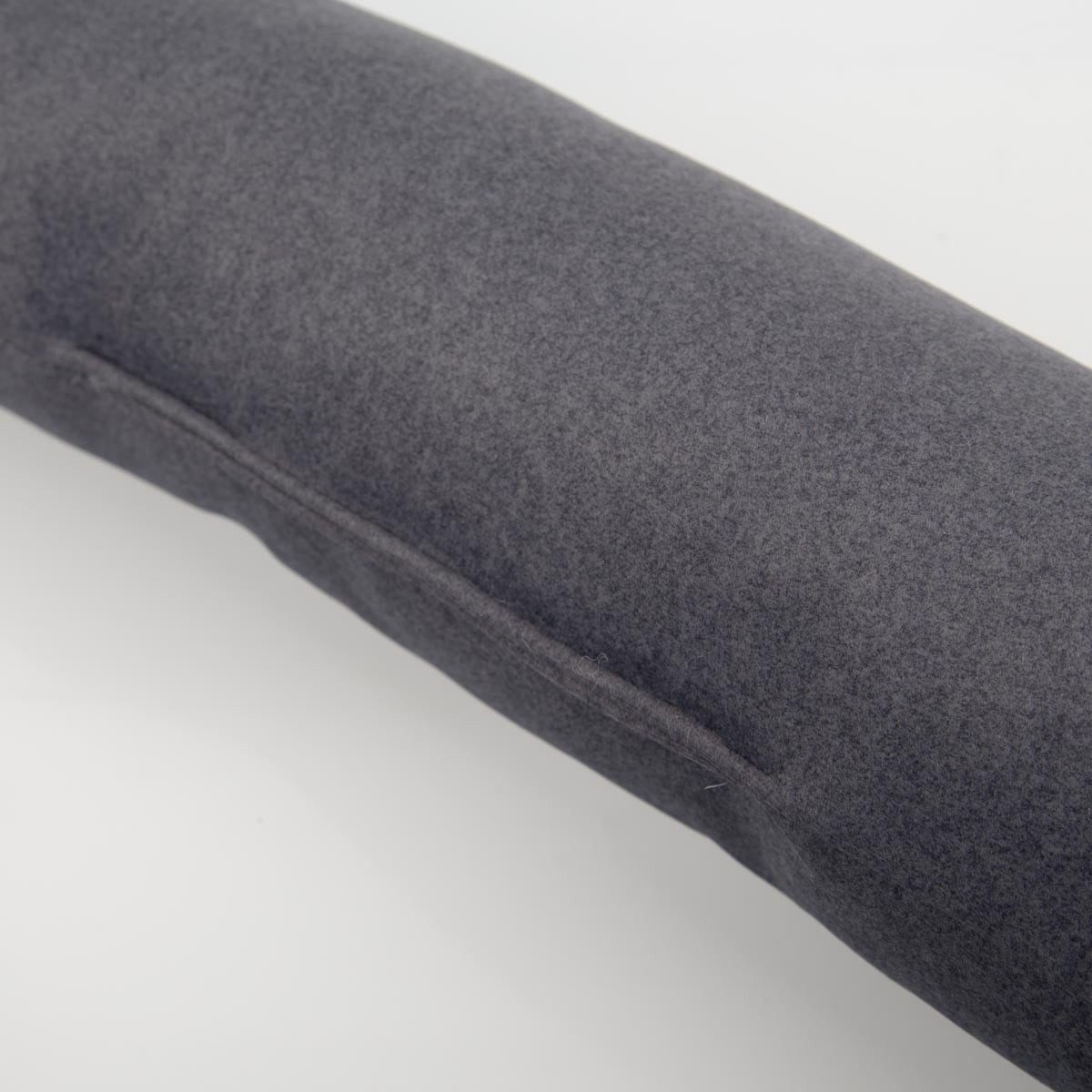 SCHÖNER LEBEN. Zugluftstopper Thermo-Zugluftstopper kuschelweich Anthrazit für Fenster & Türen, handmade