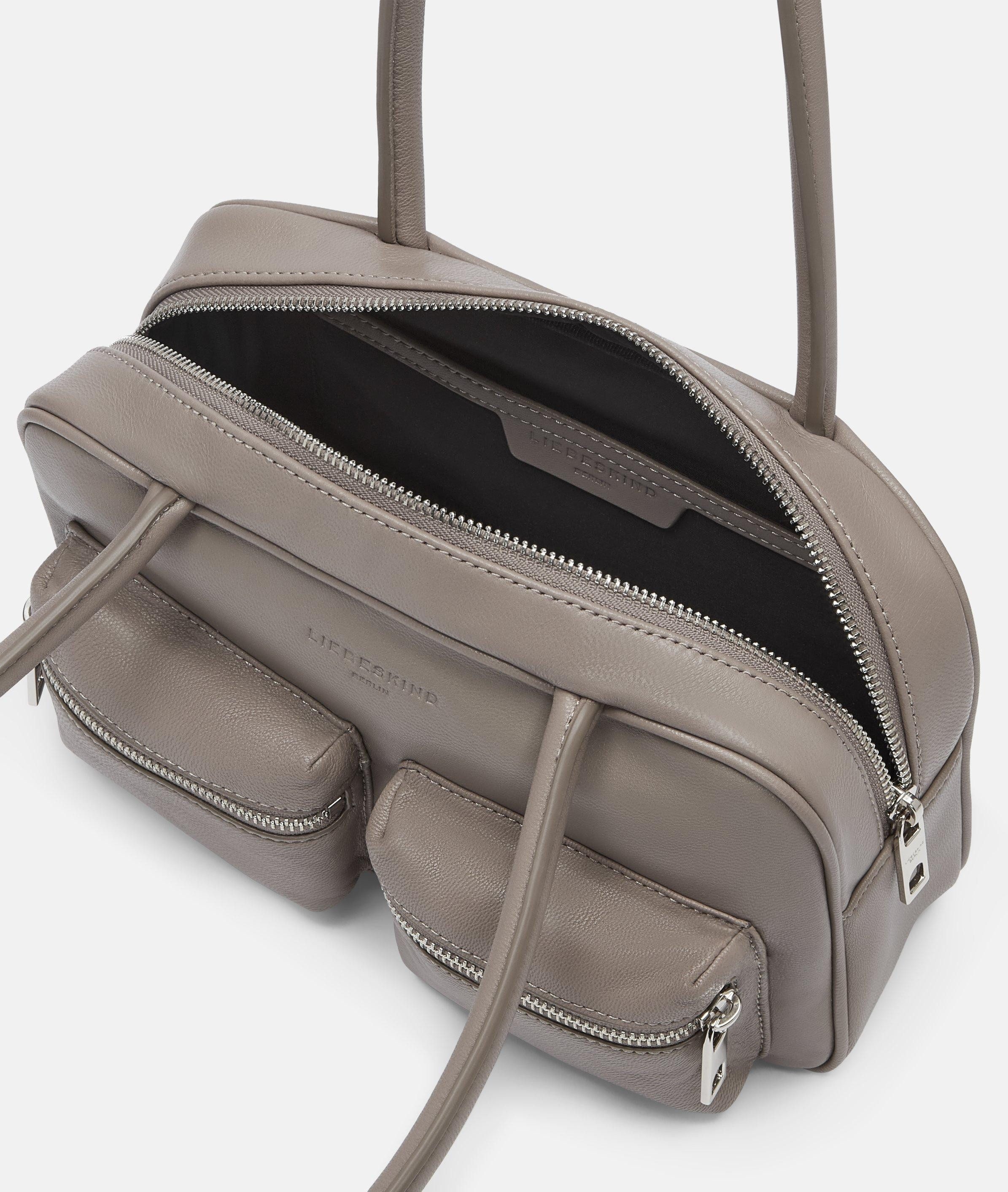 Liebeskind Berlin Schultertasche Jil Satchel S, Handliche Schultertasche aus Ziegenleder