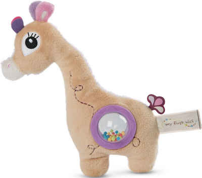 Nici Greifspielzeug Activity-Schmusetier, My first NICI, 2D Giraffe Sasuma, 20 cm, mit Rassel