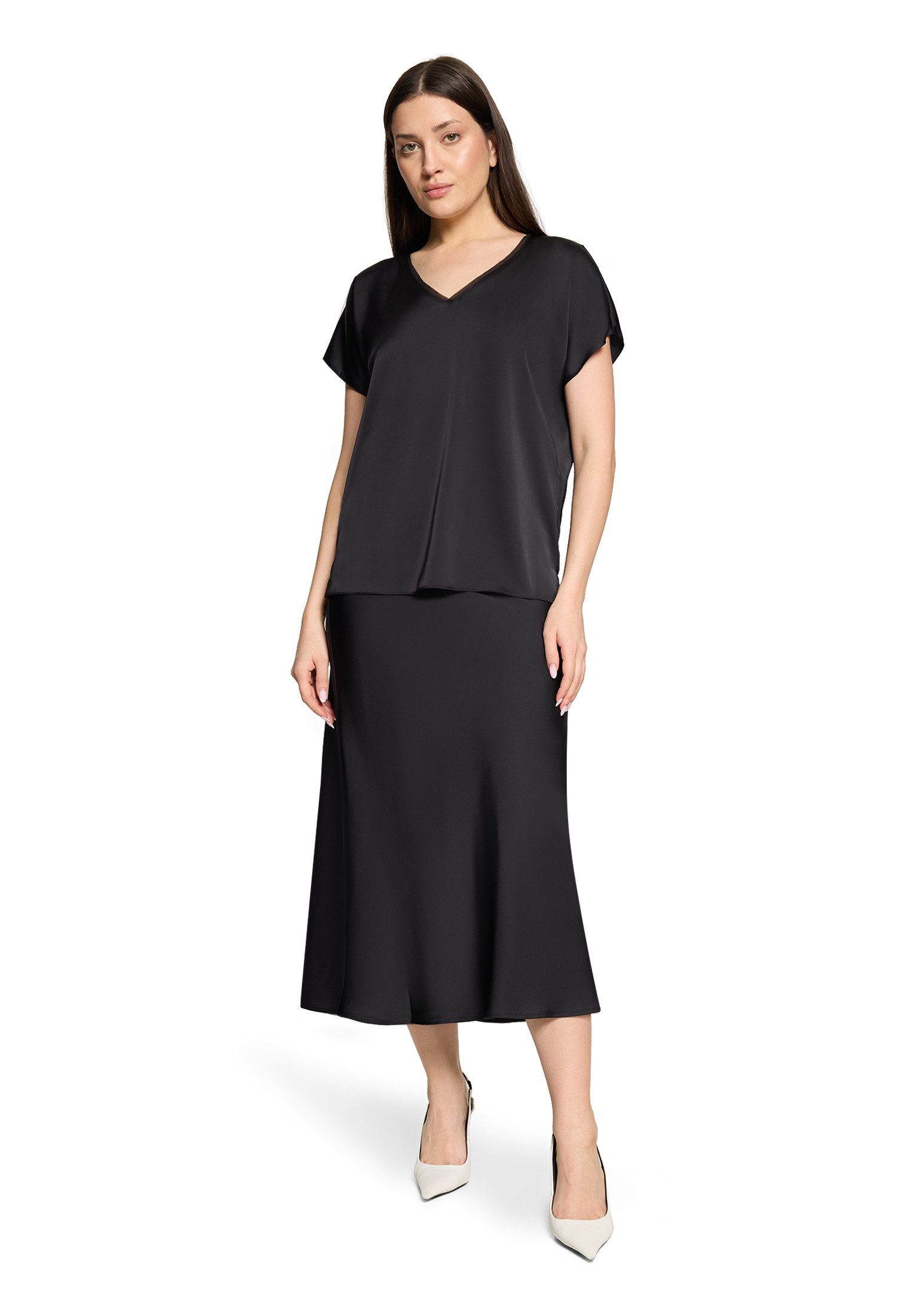Vera Mont Maxirock Damen wadenlang Material