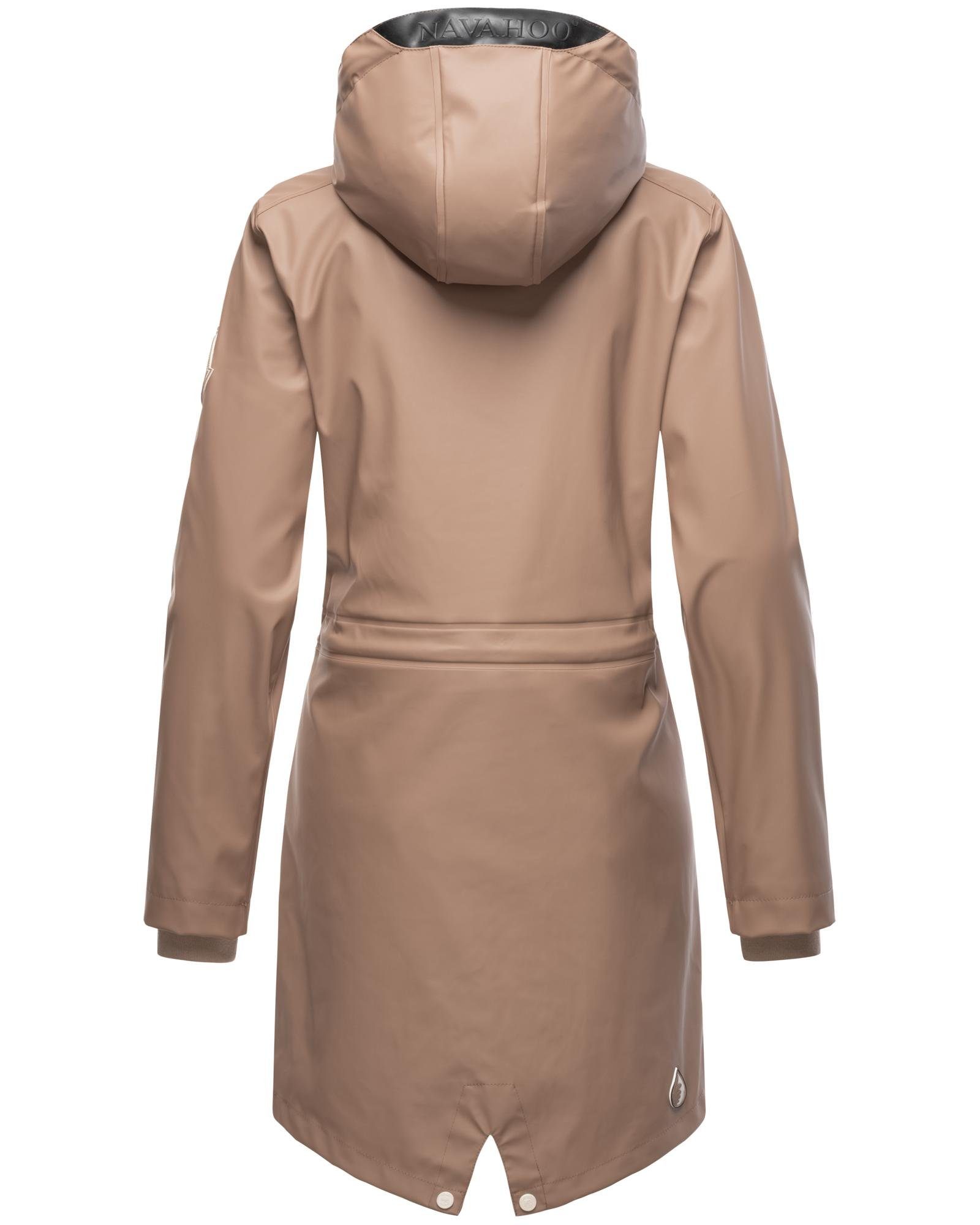 Regenmantel Tropical Outdoor taupe Navahoo Damen Stormoo Regenjacke modischer