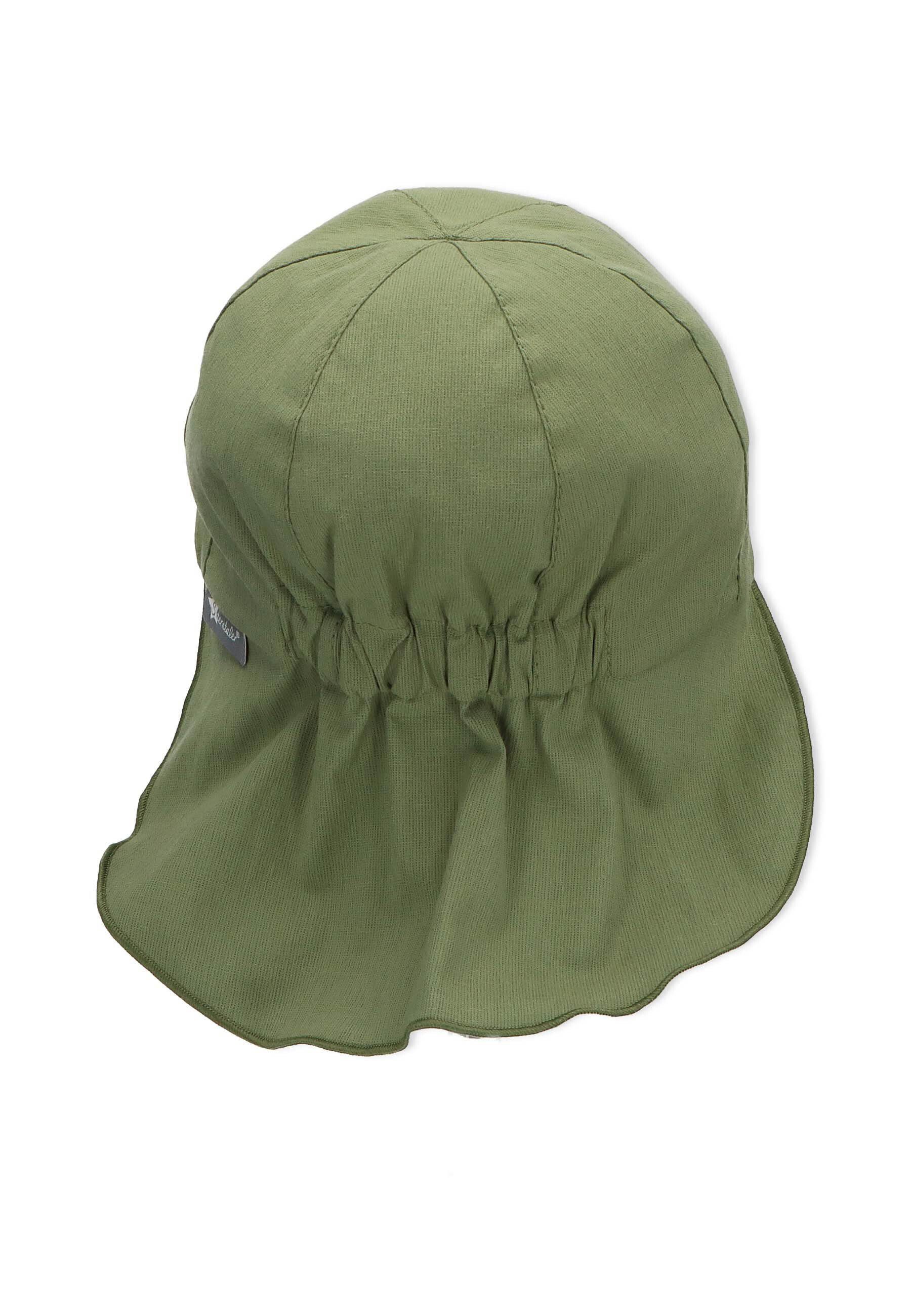 Sterntaler® Schirmmütze Schirmmütze mittelgrün UV-Popeline Sommermütze Kinderhut mit UV-Schutz Bindeband mit (1-St., für aus Nackenschutz Kinder) und idealer Sonnenschutz 50