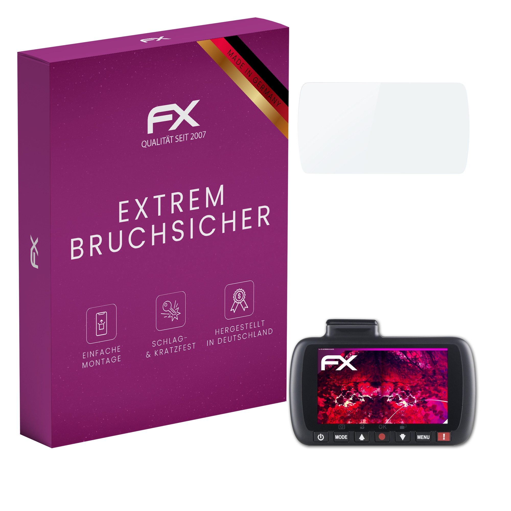 Schutzfolie Panzerglasfolie für Nextbase 212 Lite
