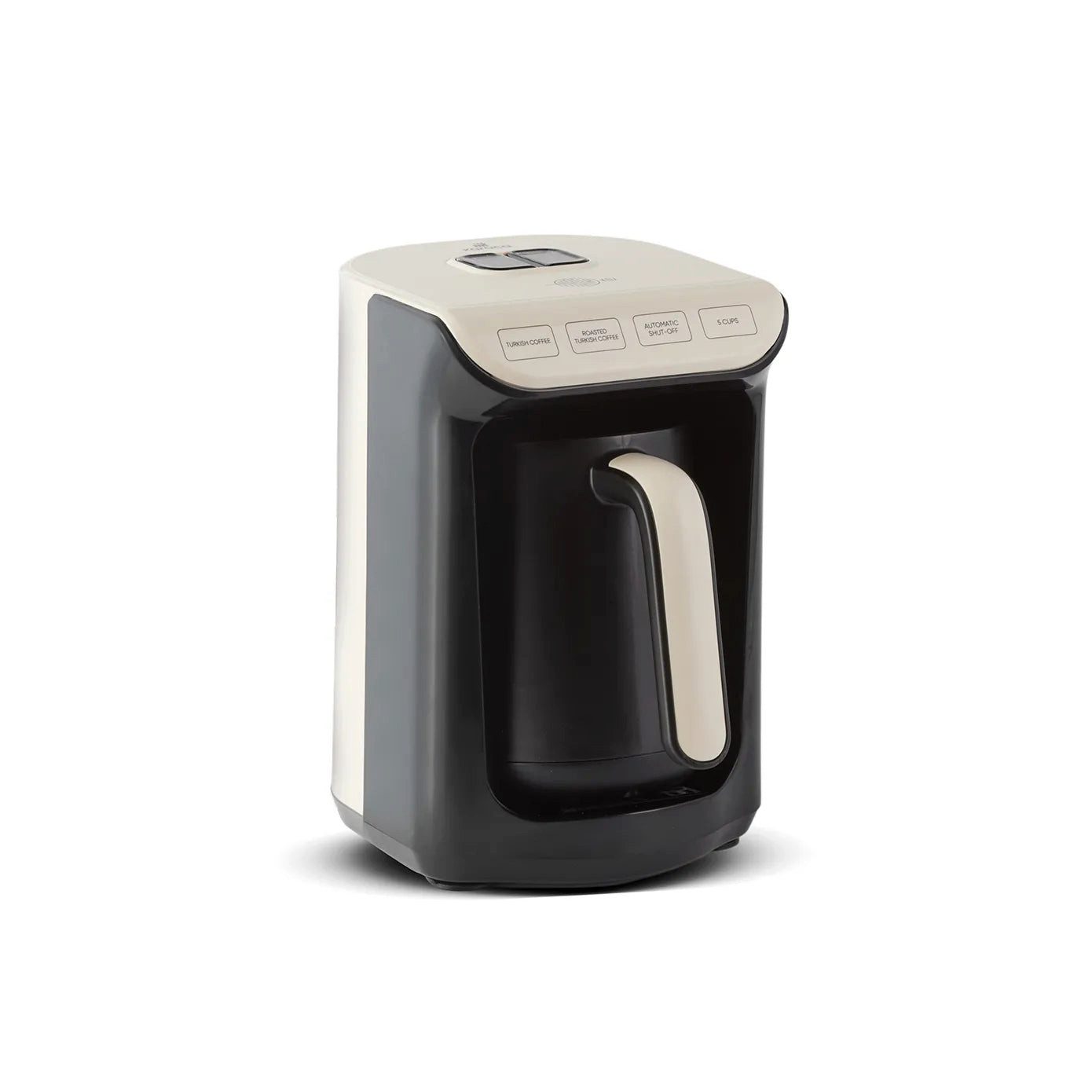 Karaca Siebträgermaschine Hatır Köz Türkische Kaffeemaschine, Beige 5 Tassen