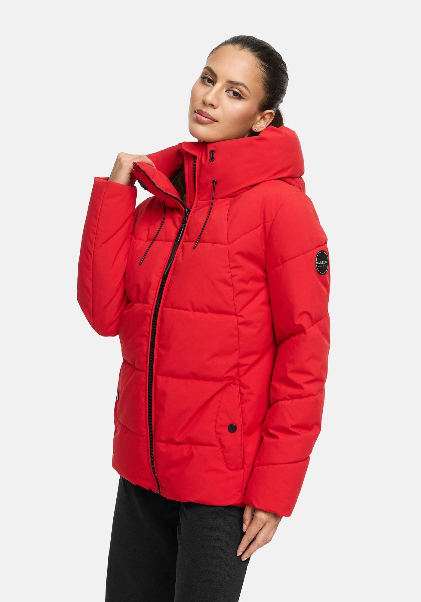 Marikoo Winterjacke Kuscheltatze mit wärmendem Innenfutter und extra hohem Kragen
