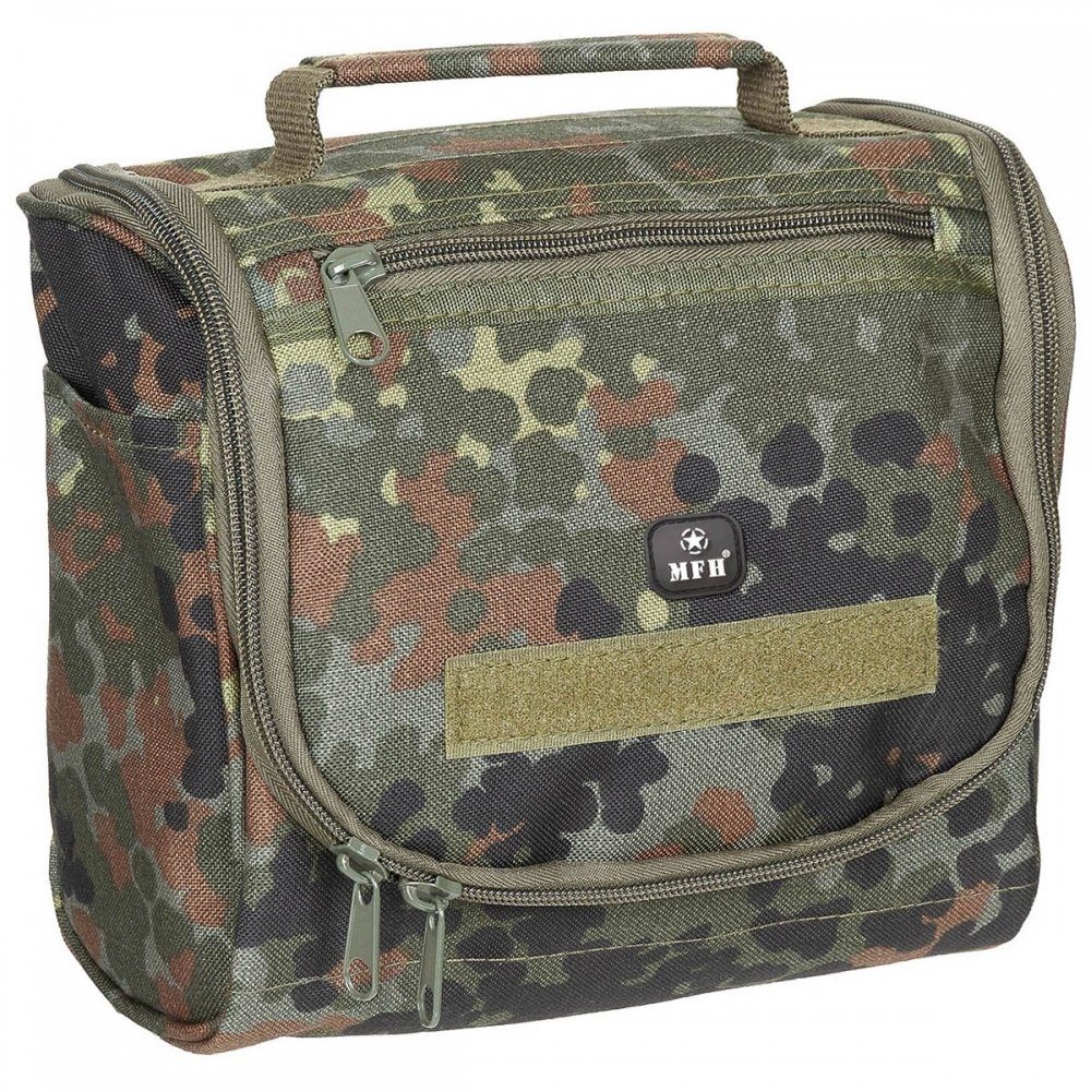 MFH Kulturbeutel Waschzeugtasche, flecktarn, Cordura (Packung)