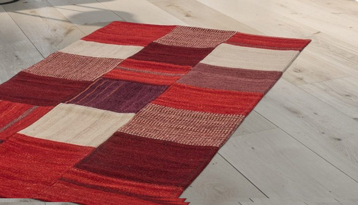Kayoom Teppich Radical 230, rechteckig, Höhe: 15 mm, Handgewebter Jacquard-Kilim, hochwertige Materialmischung