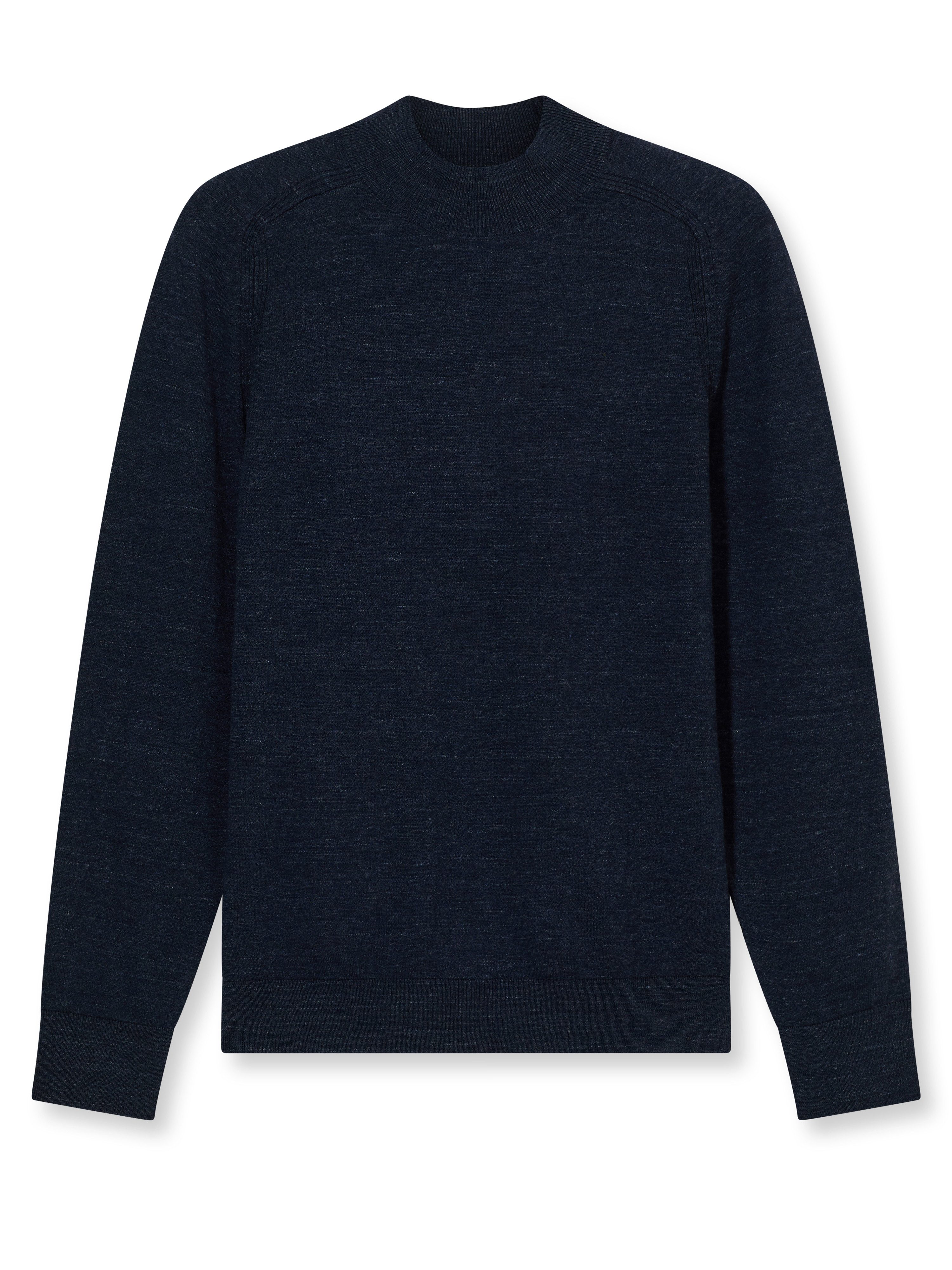 OLYMP Rundhalspullover Rundhals in melierter Optik günstig online kaufen