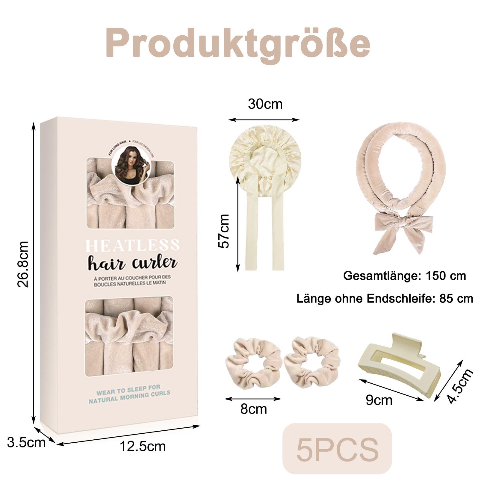 FOUORTUNATE-BEE Lockenwickler Locken Ohne Hitze Samt Lockenwickler Über Nac günstig online kaufen