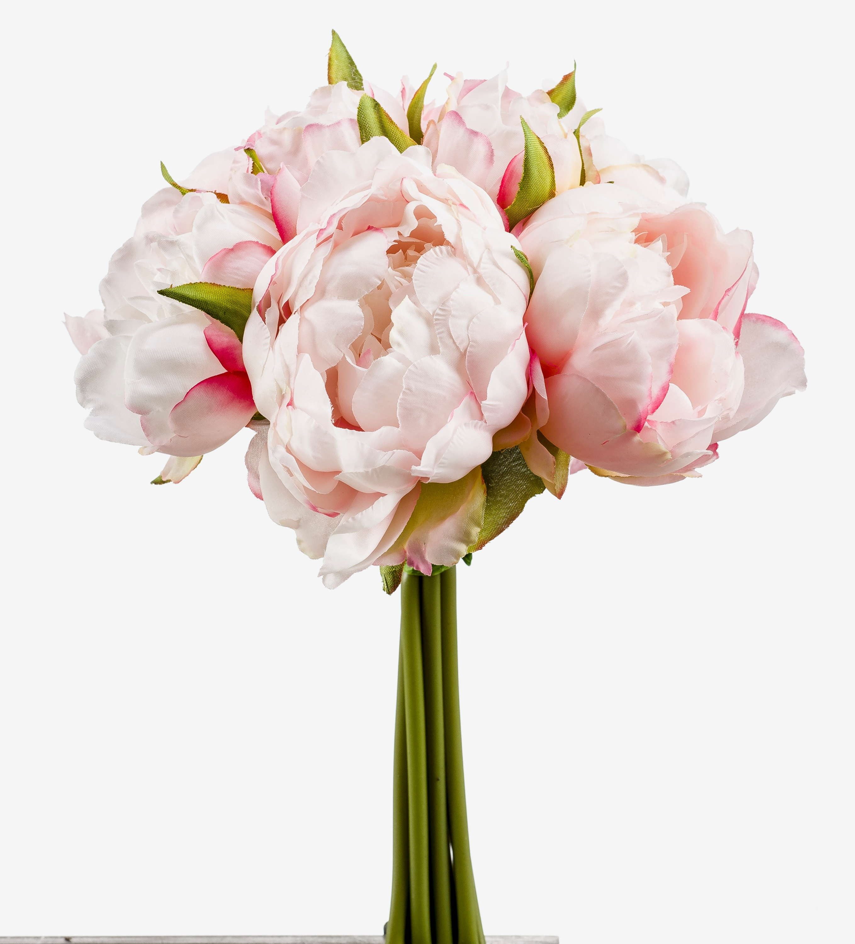 Kunstblumenstrauß Kunststrauß Pfingstrosen Strauß WILO, rosa, 25cm Pfingstrose, artplants