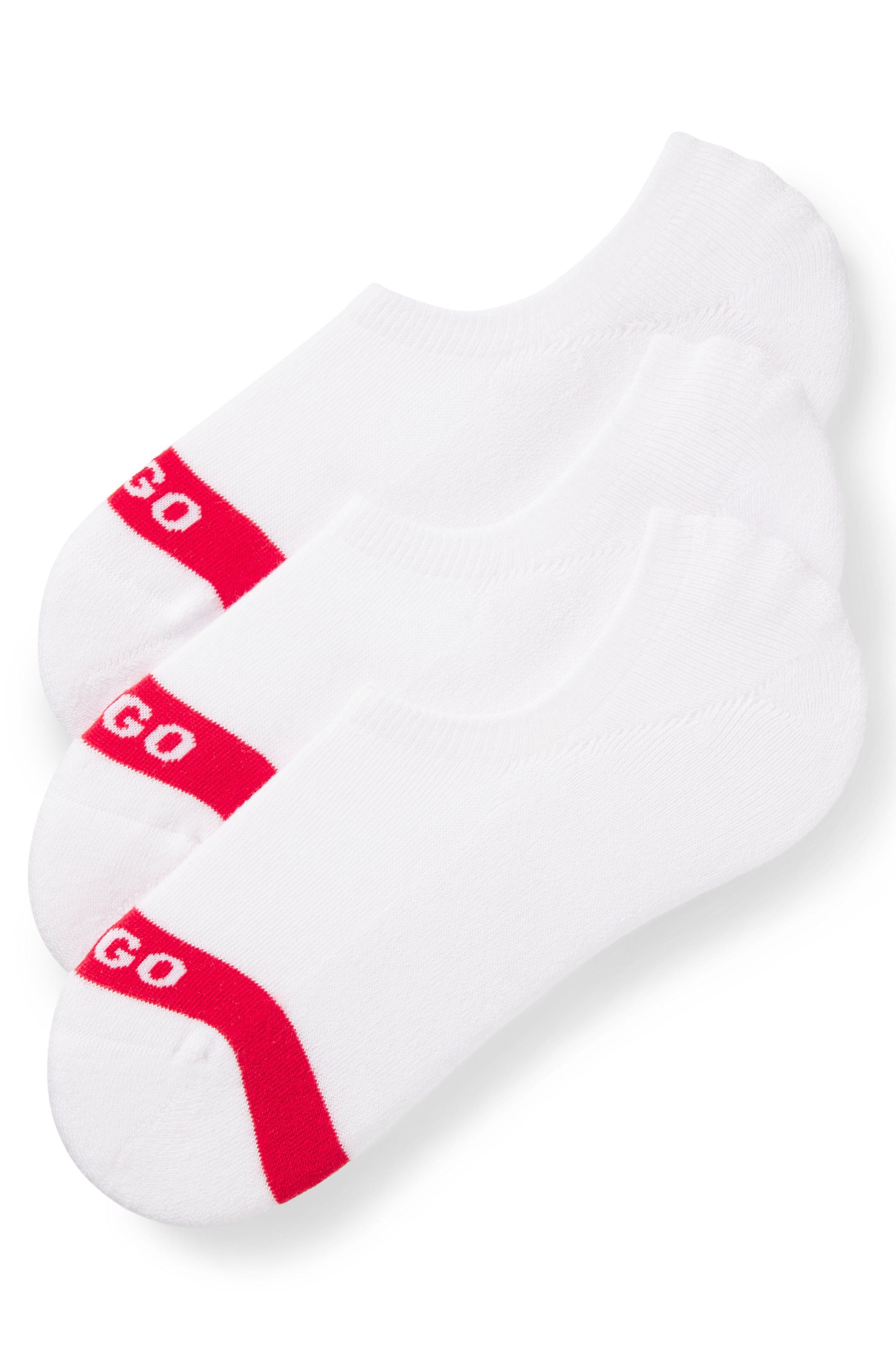 HUGO Businesssocken 3P LC PLUSH TAPE CC (Packung, 3-Paar, 3er) mit HUGO Logostickerei auf rotem Farbstreifen