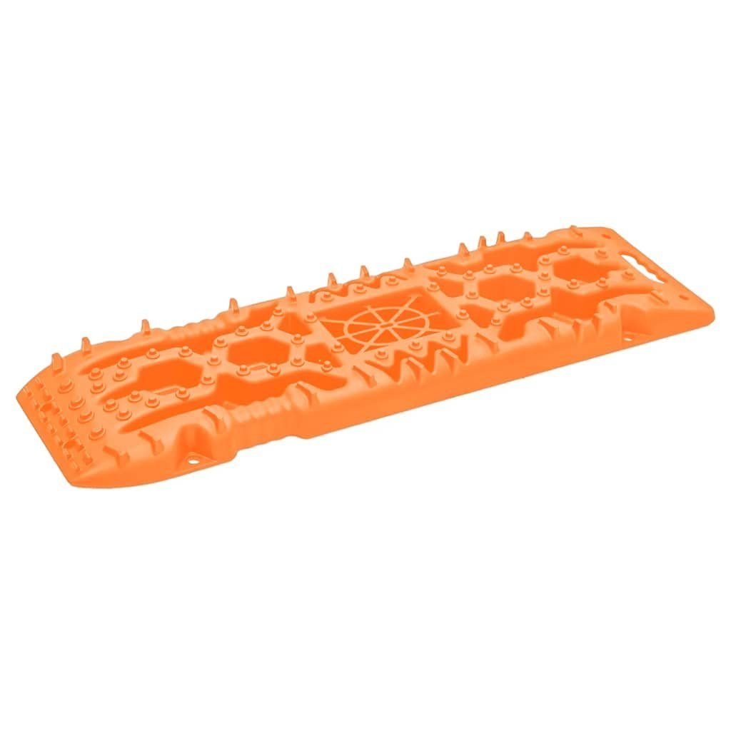 vidaXL Anfahrhilfe Traktionsmatten 2 Stk. Orange 107x31x7 cm Nylon