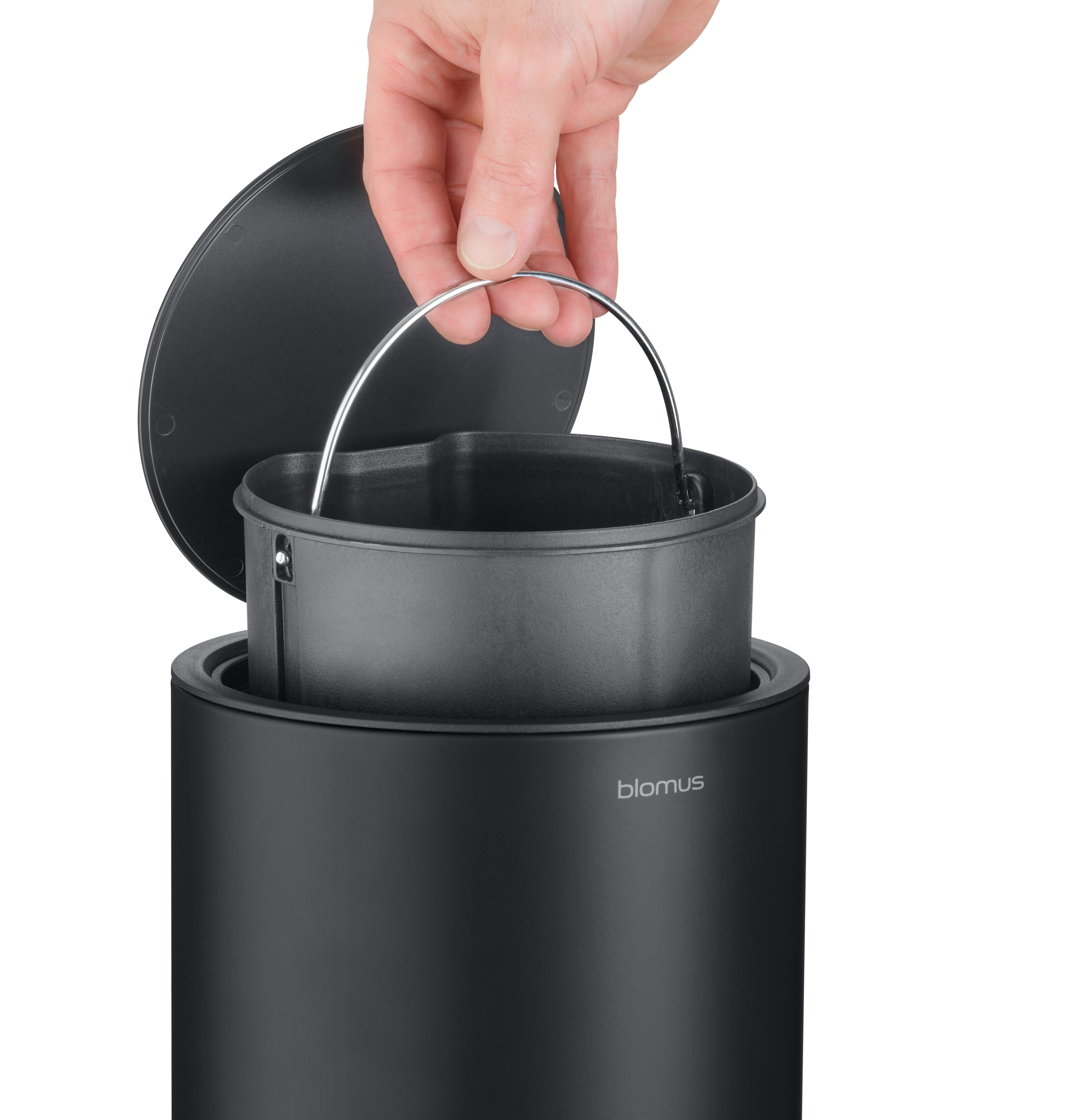 blomus Kosmetikeimer -SINO- Mülleimer 3 Liter, Absenkautomatik (Soft Close), Innenbehälter