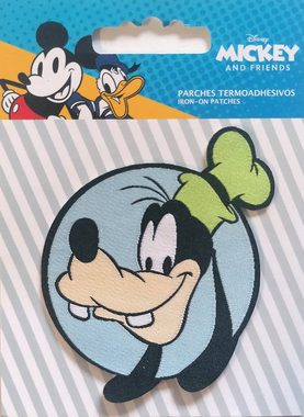 Disney Aufnäher Bügelbild, Aufbügler, Applikationen, Patches, Flicken, zum aufbügeln, Polyester, Mickey Mouse Goofy - Größe: 0 x 0 cm