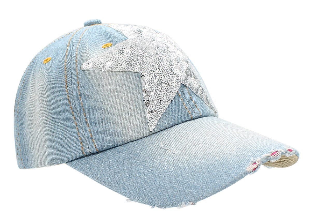 dy_mode Baseball Cap Damen Baseball Cap Mütze Kappe mit Blumen Aufnäher Schirmmütze
