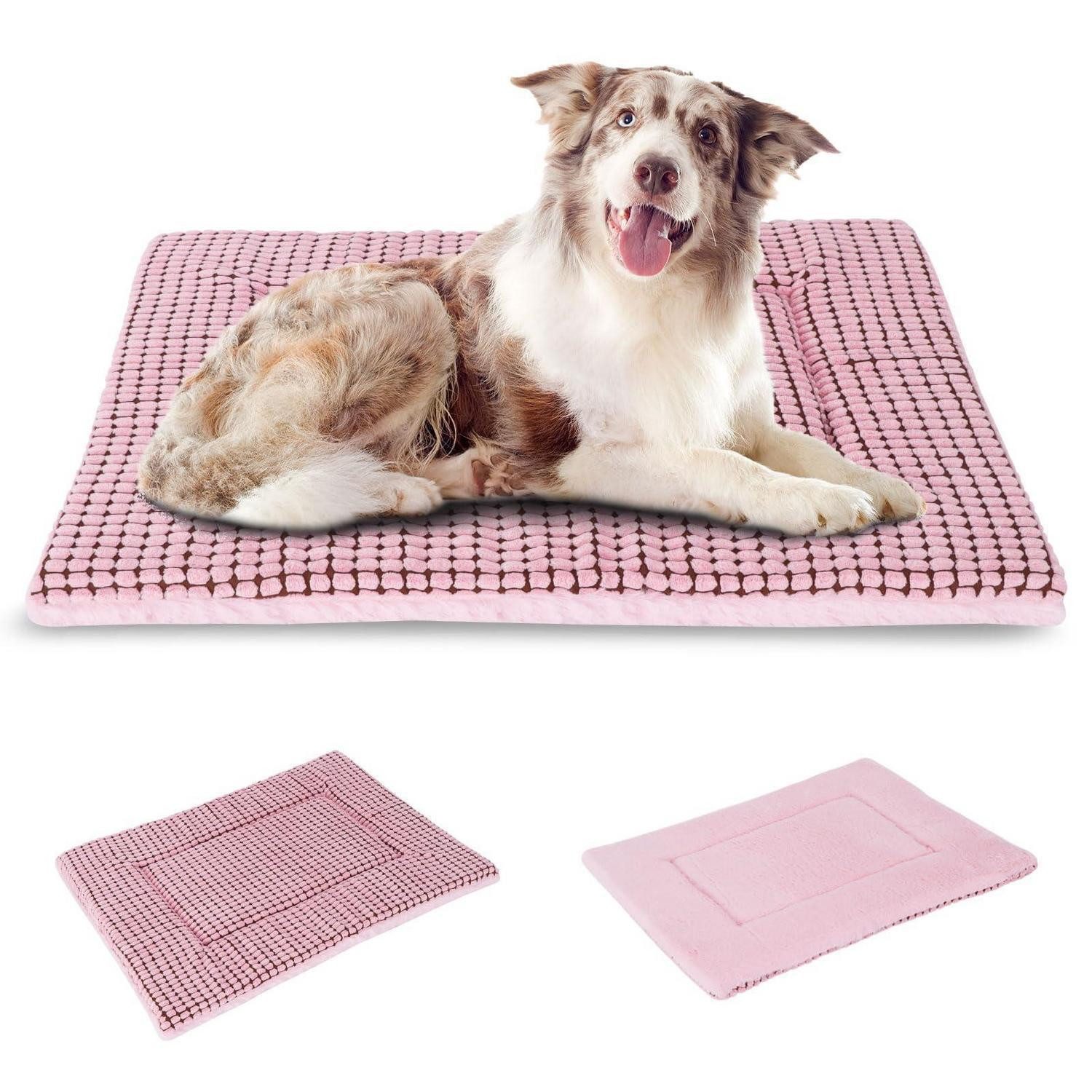 LuxusKollektion Hundematte Orthopädisches Hundebett Pink L