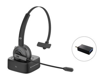 Conceptronic CONCEPTRONIC Headset Wireless Bluetooth mit Ladestation sw Headset