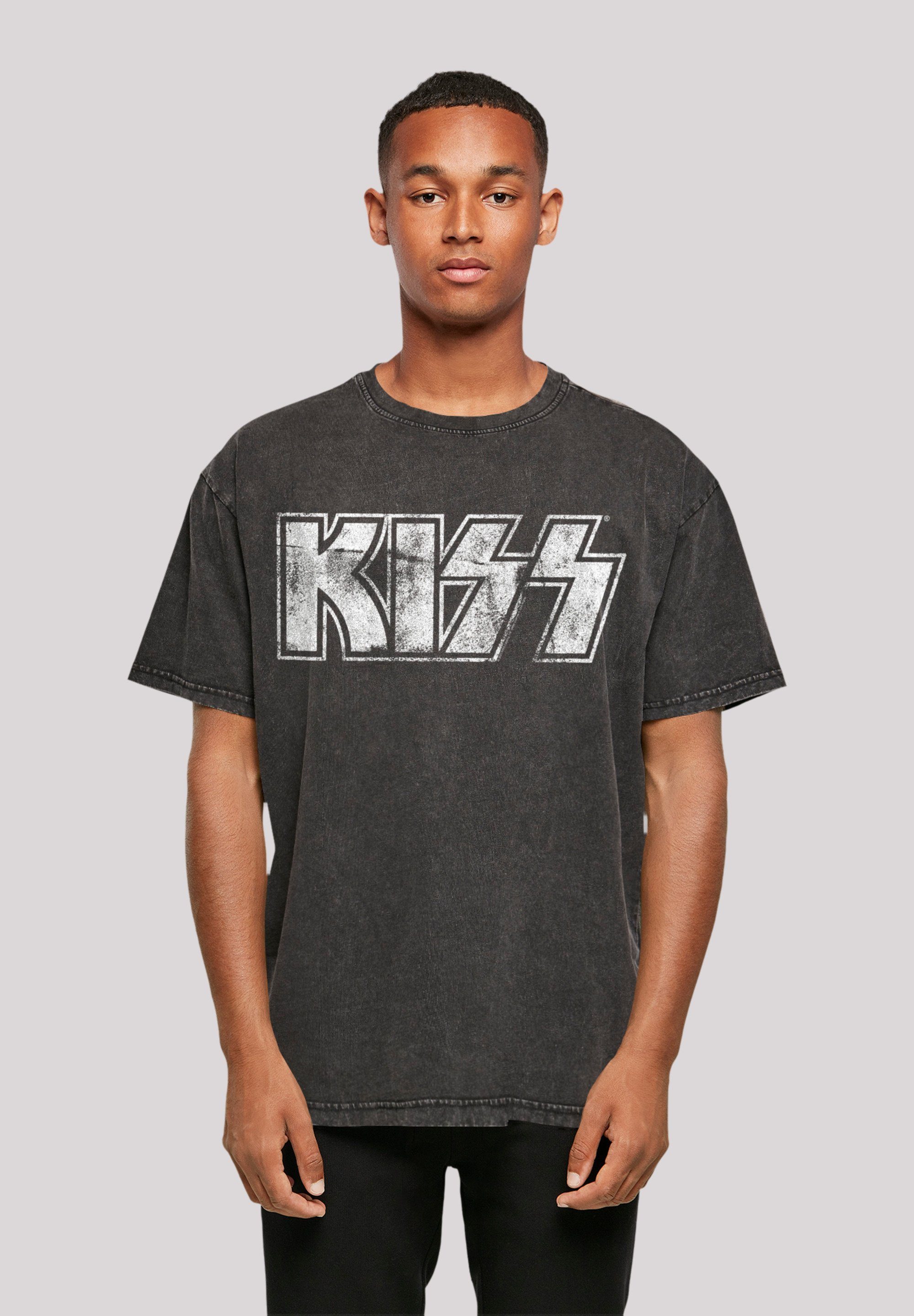 By Kiss Qualität, Off Band F4NT4STIC Musik, Logo Premium Vintage Rock T-Shirt Rock schwarz