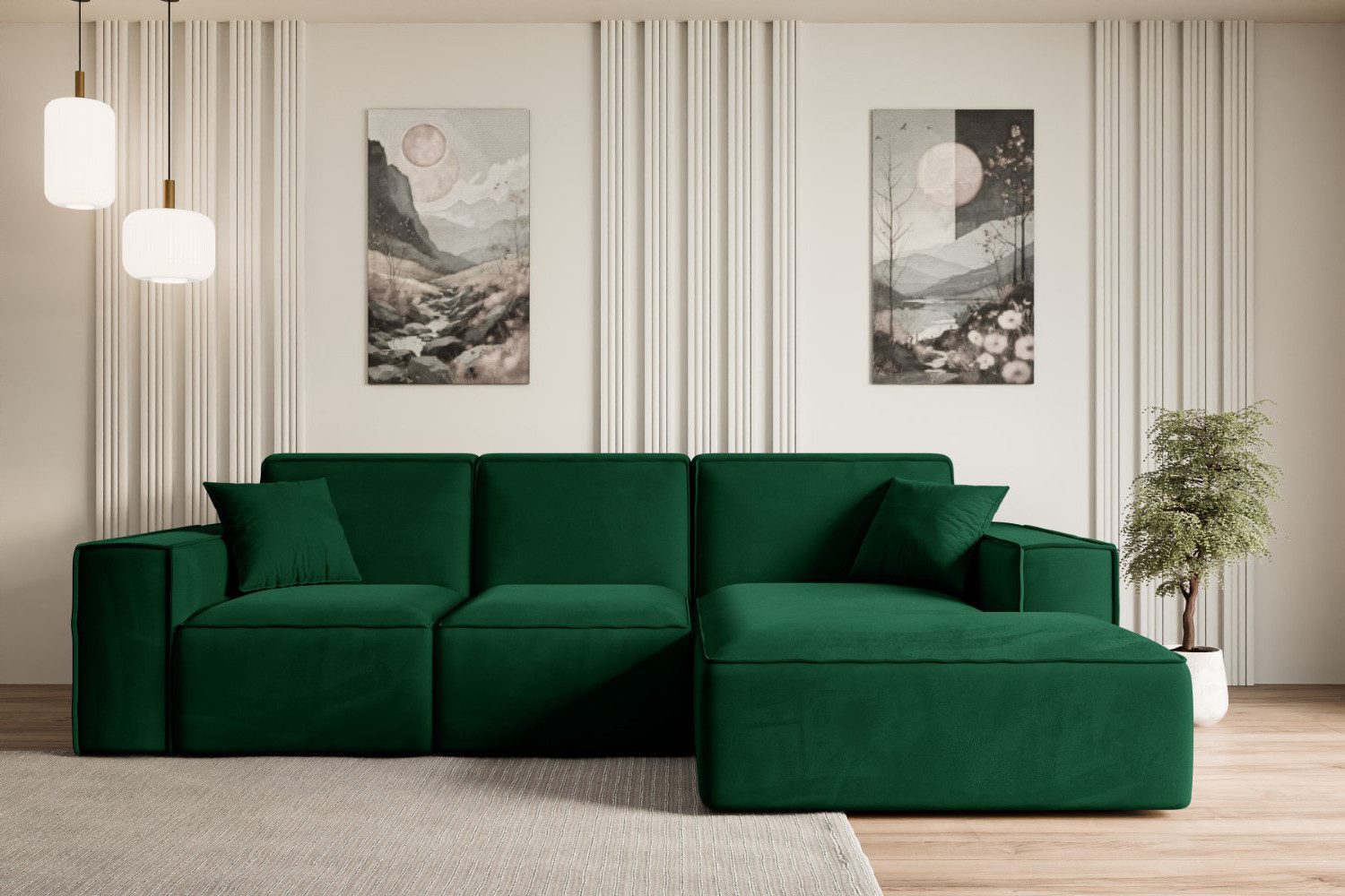 ALTDECOR Ecksofa SERRA-L-S, Couch mit Schlaffunktion, günstig online kaufen