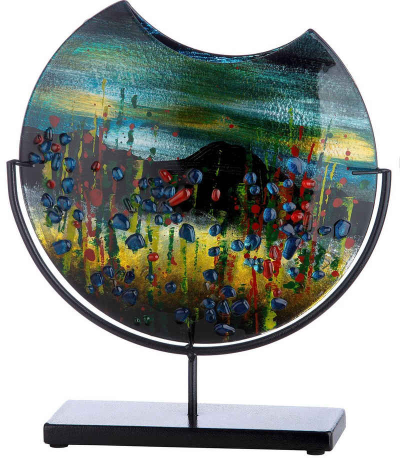 Casablanca by Gilde Dekovase Dali, Höhe ca. 37 cm (1 St), dekorative Vase aus Glas, Dekoobjekt