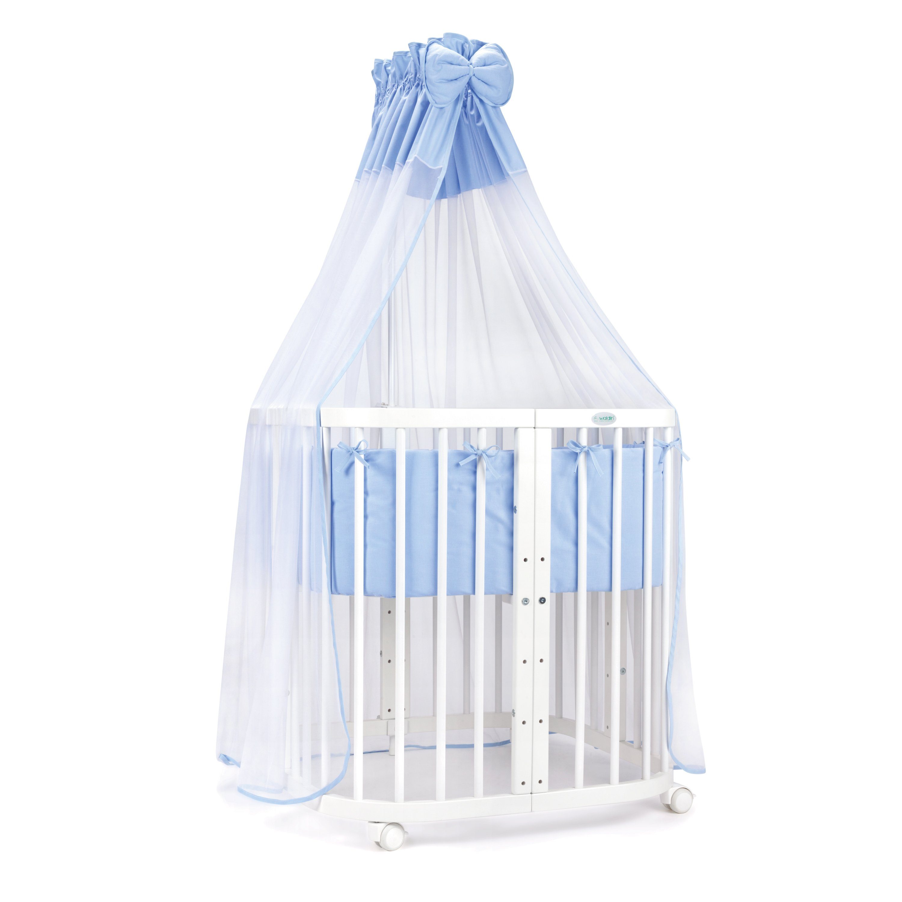 Babybett Mobiles Babybett aus Holz 7in1 mit Matratze, mitwachsend