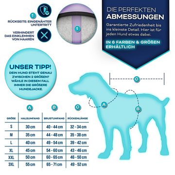TRESKO Hundejacke Winter mit Reflektoren inkl. 15 Stück Kotbeutel, + Spender Hunderegenmantel wasserdicht Hundemantel mit Geschirr Weste