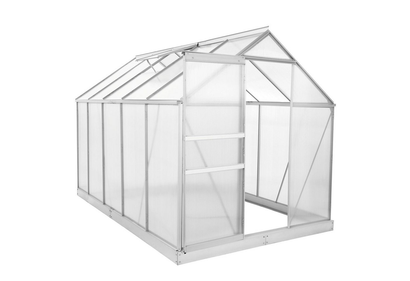 Zelsius Gewächshaus Aluminium Gewächshaus SET, 310 x 190 cm, inkl. Fundament, 6mm Platten, BxTxH: 190 x 310 x 190 cm grau | Rabatt: 20% Zelsius Gewächshaus Aluminium Gewächshaus SET, 310 x 190 cm, inkl. Fundament, 6mm Platten, BxTxH: 190 x 310 x 190 cm grau | Rabatt: 20%