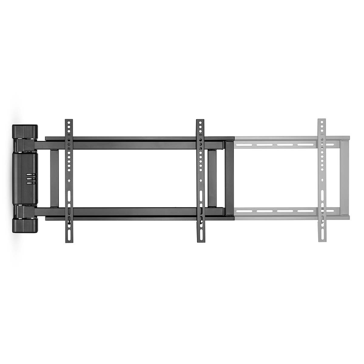 Nedis TV-Wandhalterung TVWM5860BK, (1-tlg., Motorisiert, ferngesteuert, flexible Positionierung, Kabelmanagement)