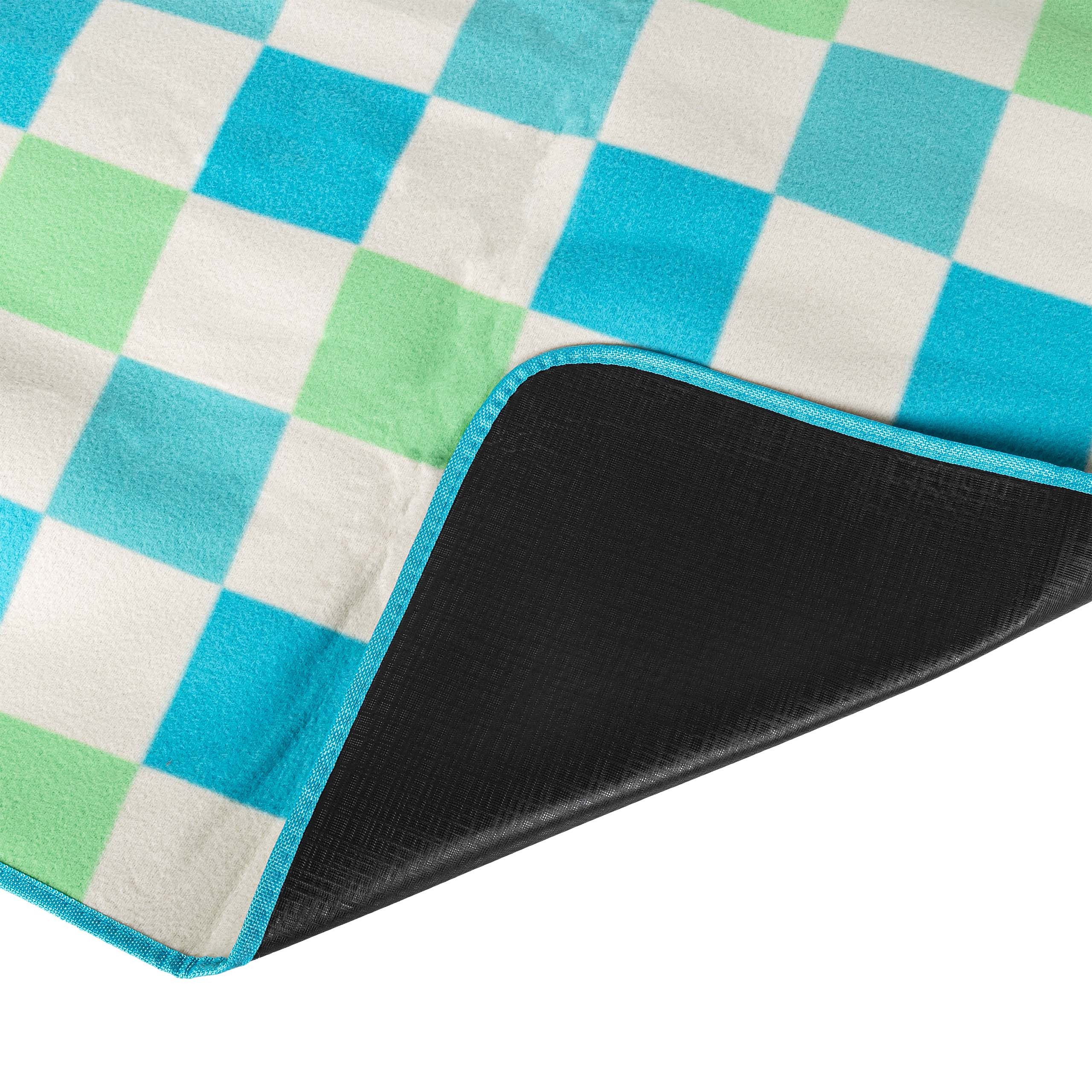 Picknickdecke Picknickdecke mit wasserfester Unterseite, 200 x 200 cm // Ø 175 cm, Home Creation, wasserabweisende Stranddecke, Campingdecke, Strandmatte