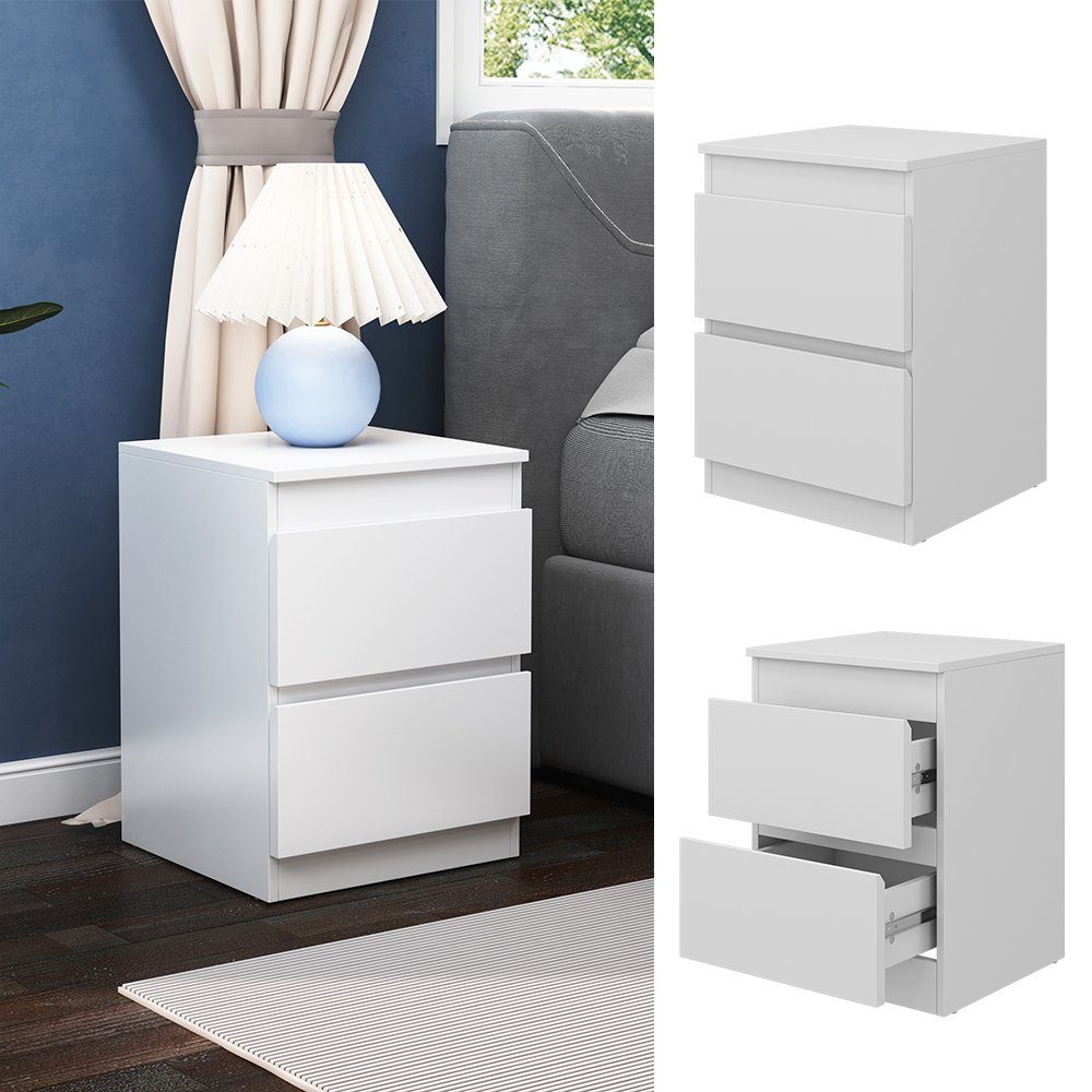 Vicco Nachtschrank Calisto, Weiß/Weiß, 40 x günstig online kaufen