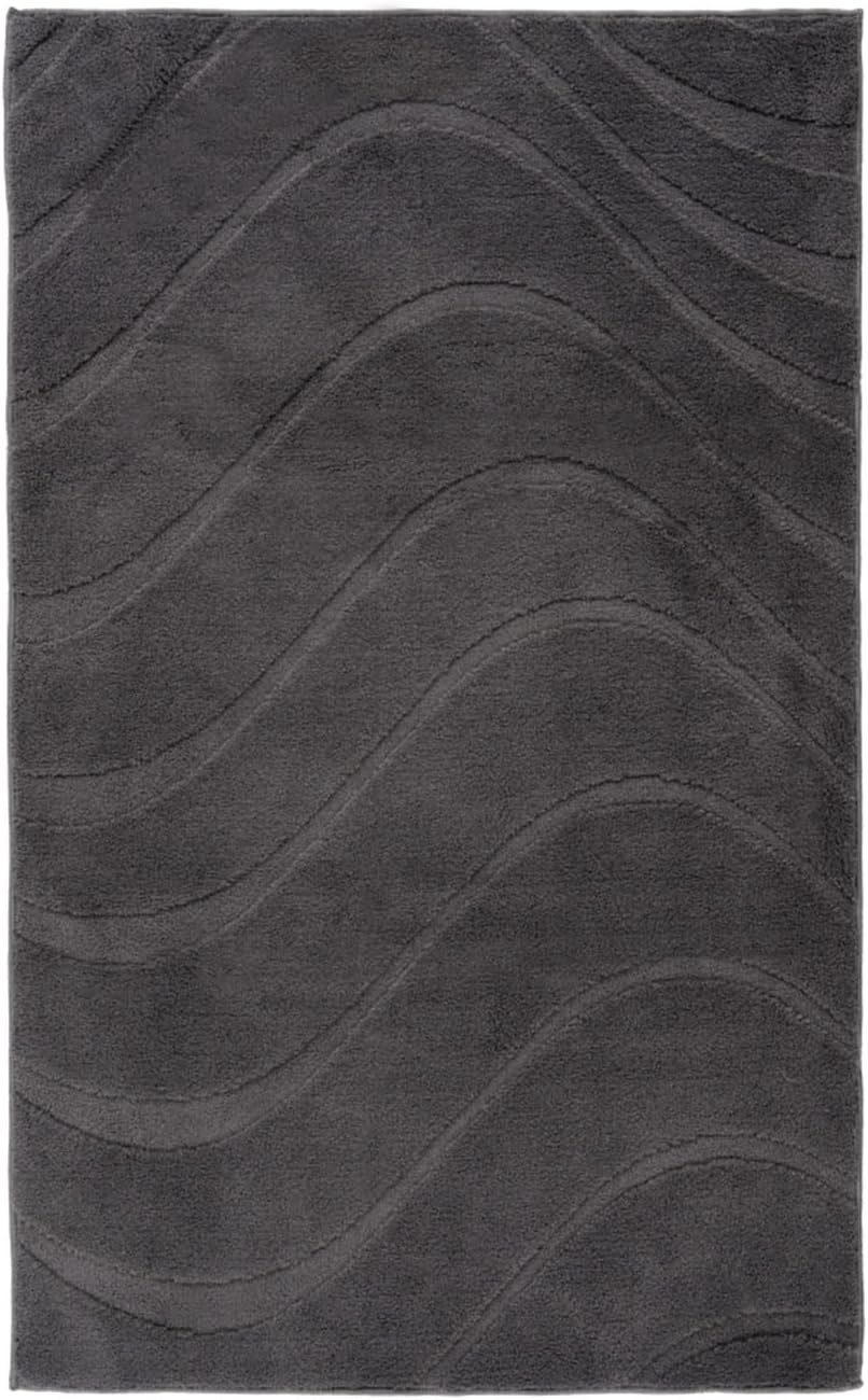 Carpet City Badematte BAT400, Badteppich uni, Höhe 11 mm, rutschhemmend beschichtet, fußbodenheizungsgeeignet, Polyester, rechteckig, Teppich Badezimmer, Badvorleger, Anti-Rutsch, Waschbar, Duschmatte