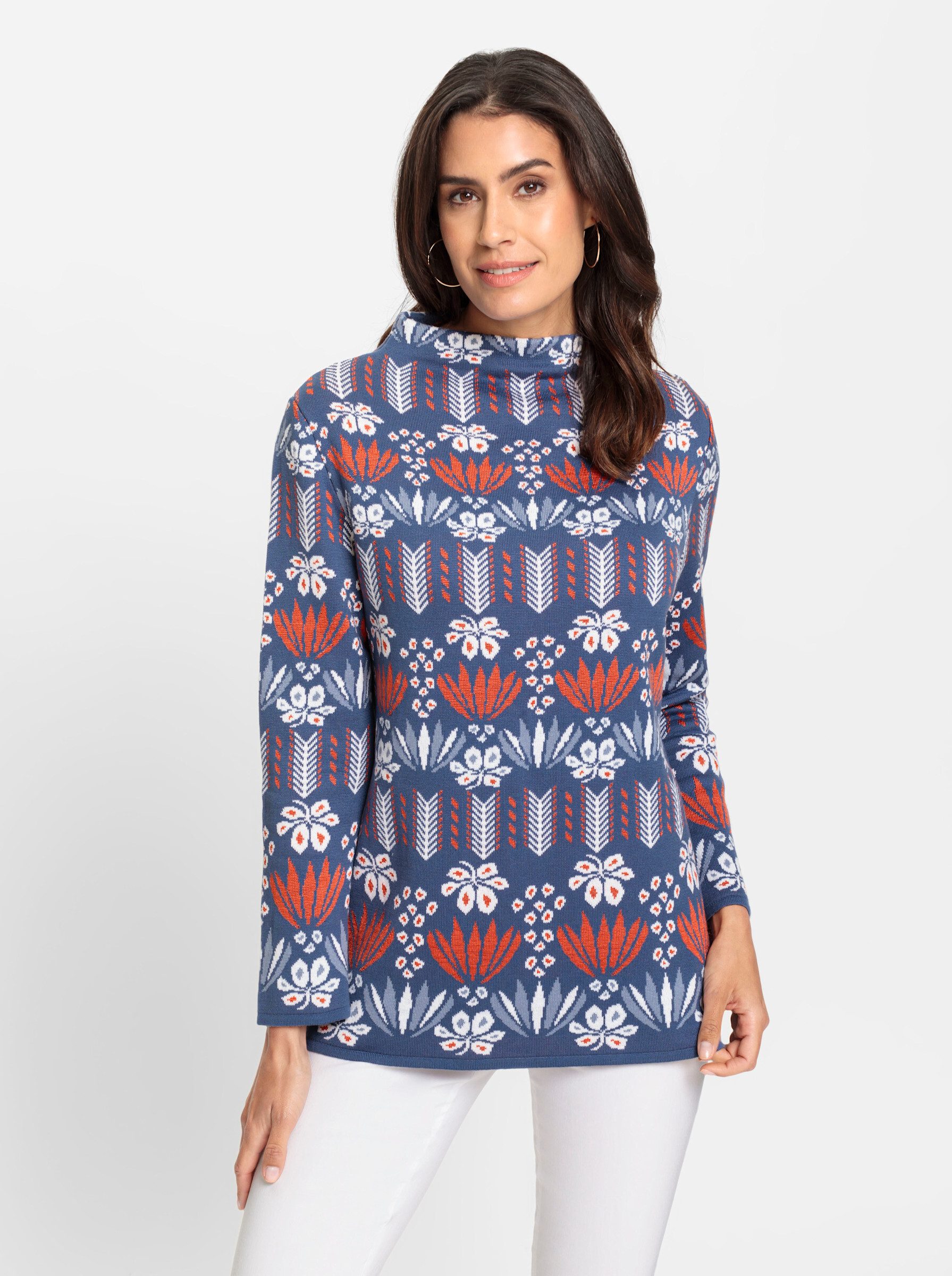 Witt Strickpullover Jacquard-Pullover günstig online kaufen