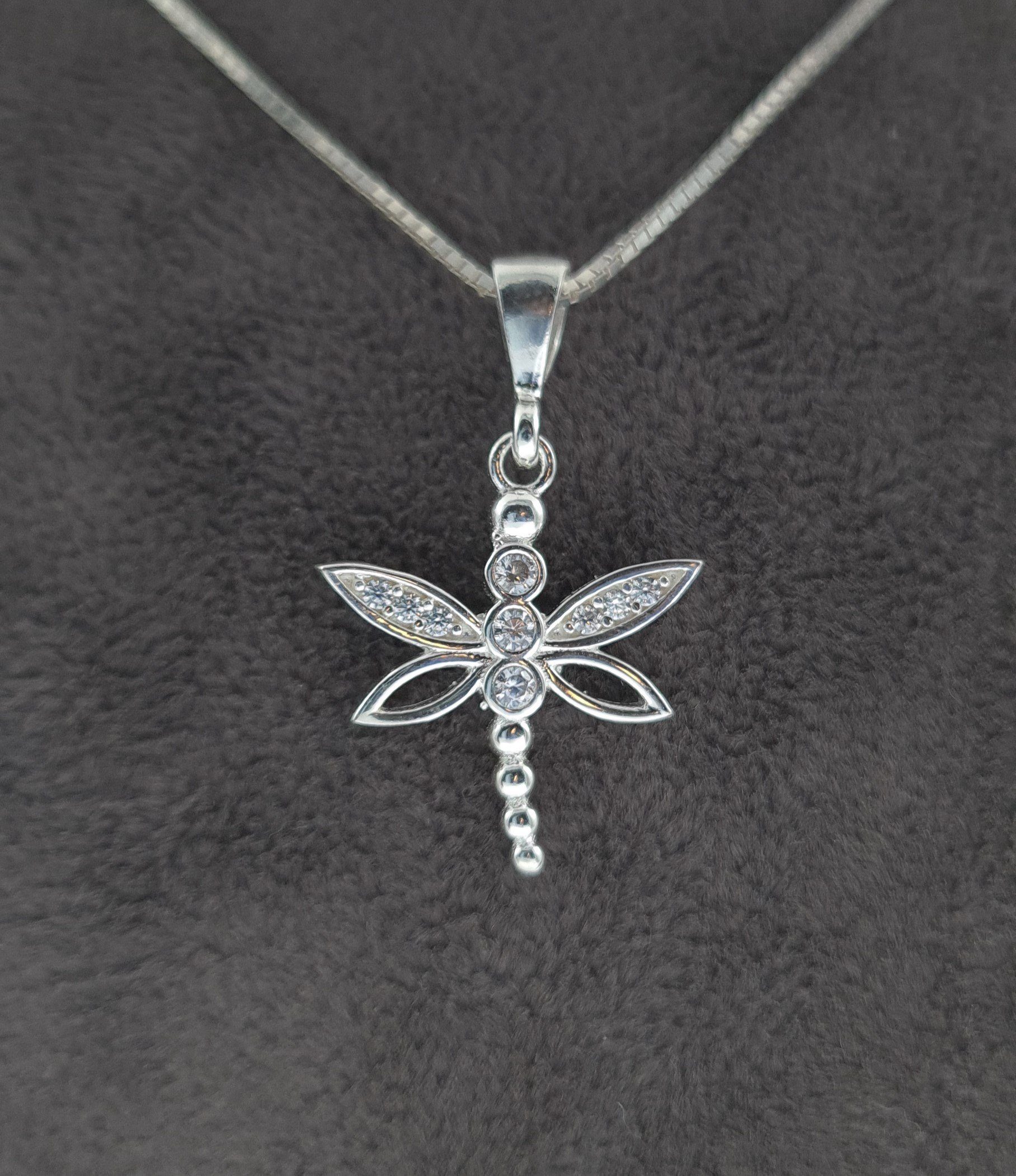 NAHLE Kette mit Anhänger Silberkette Libelle Kette, 925 Silber Anhänger mit günstig online kaufen