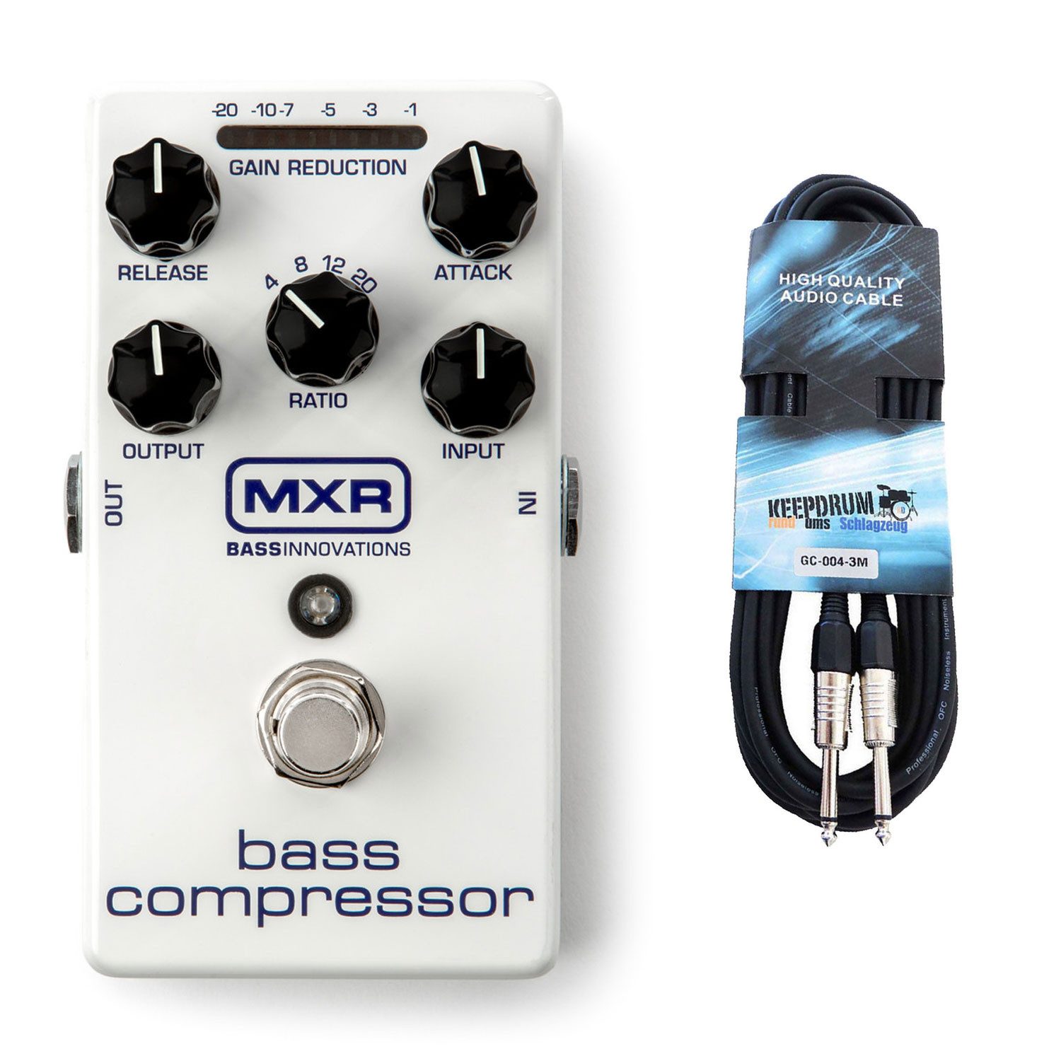 E-Gitarre MXR Effektgerät M87 Bass Compressor mit Kabel