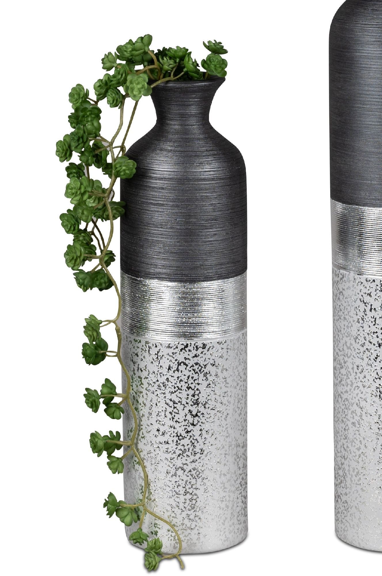 formano Dekovase Luxor, Farbe: Silber, Motiv: günstig online kaufen